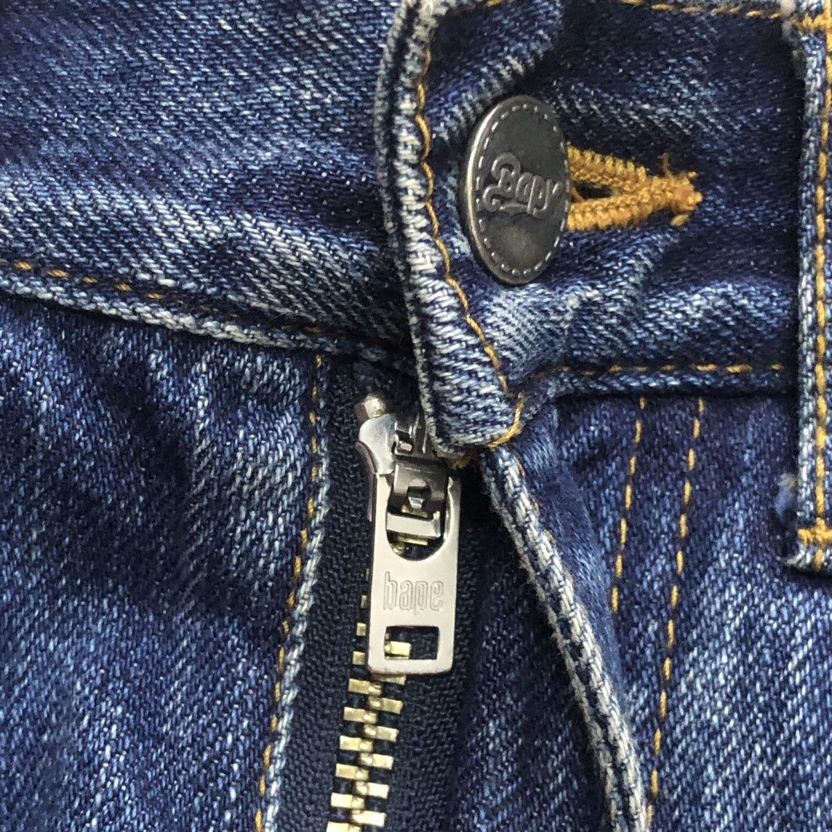 Bape BAPY BLUE JEANS SELVEDGE AND RED TOENAILS Size 29" - 6 Thumbnail