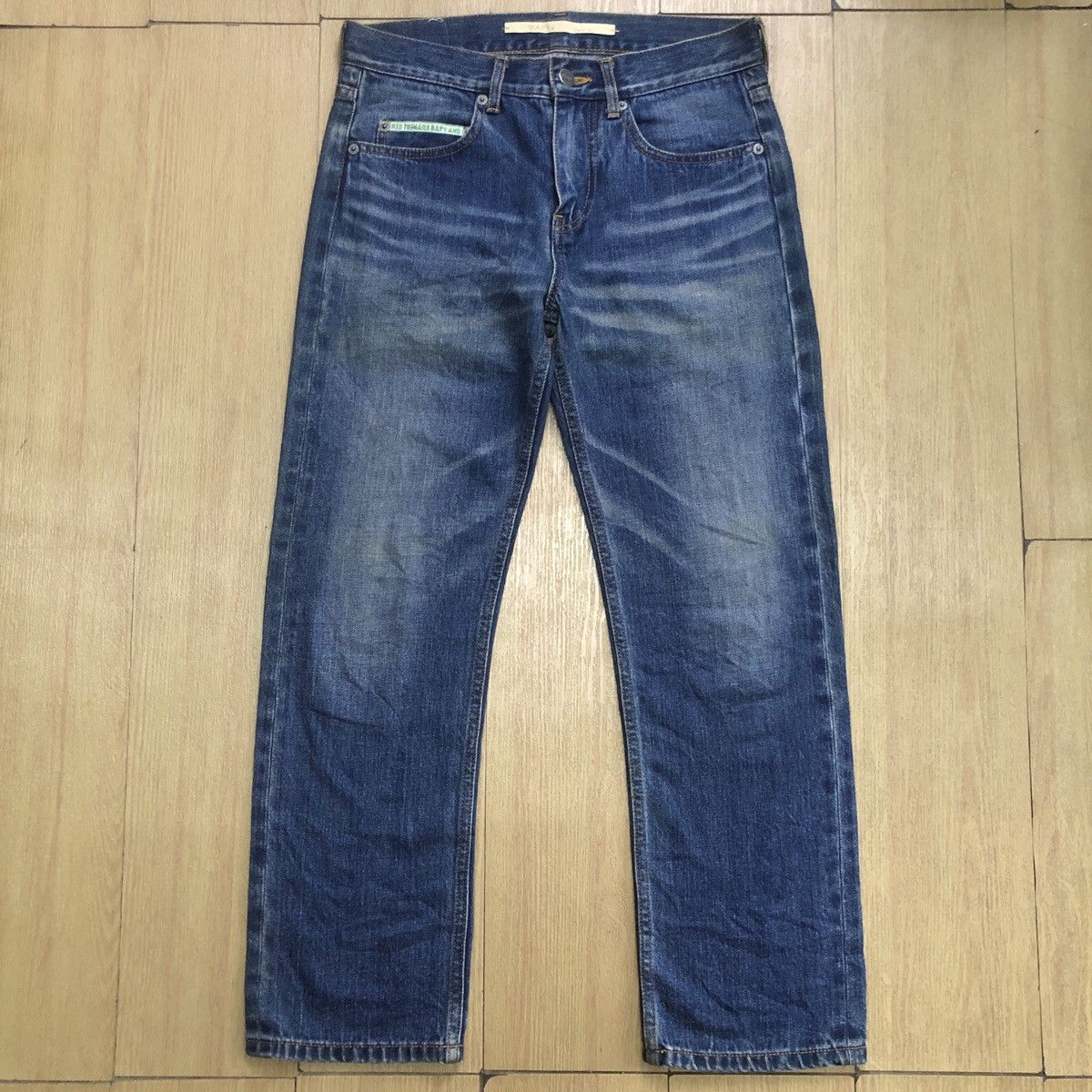 Bape BAPY BLUE JEANS SELVEDGE AND RED TOENAILS Size 29" - 4 Thumbnail