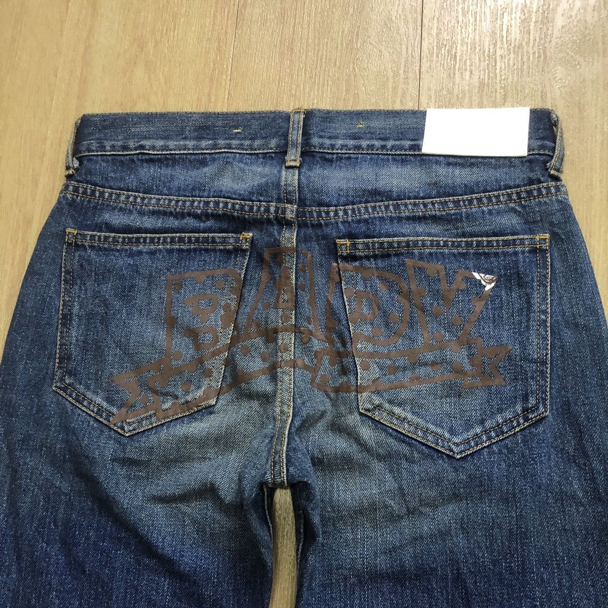 Bape BAPY BLUE JEANS SELVEDGE AND RED TOENAILS Size 29" - 2 Thumbnail