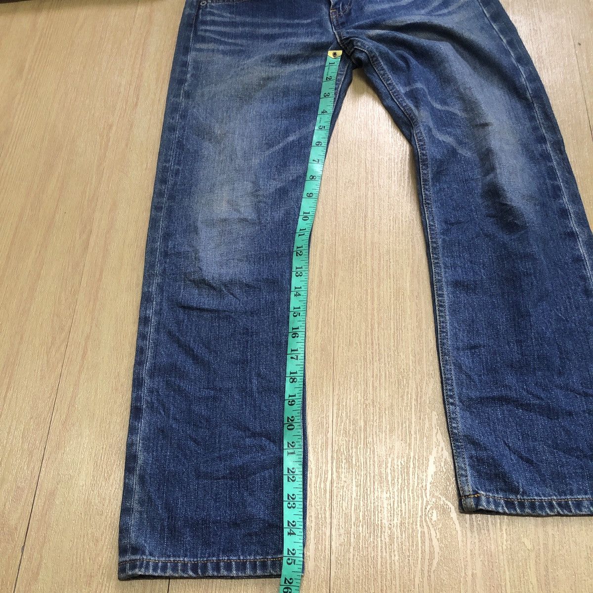 Bape BAPY BLUE JEANS SELVEDGE AND RED TOENAILS Size 29" - 8 Thumbnail