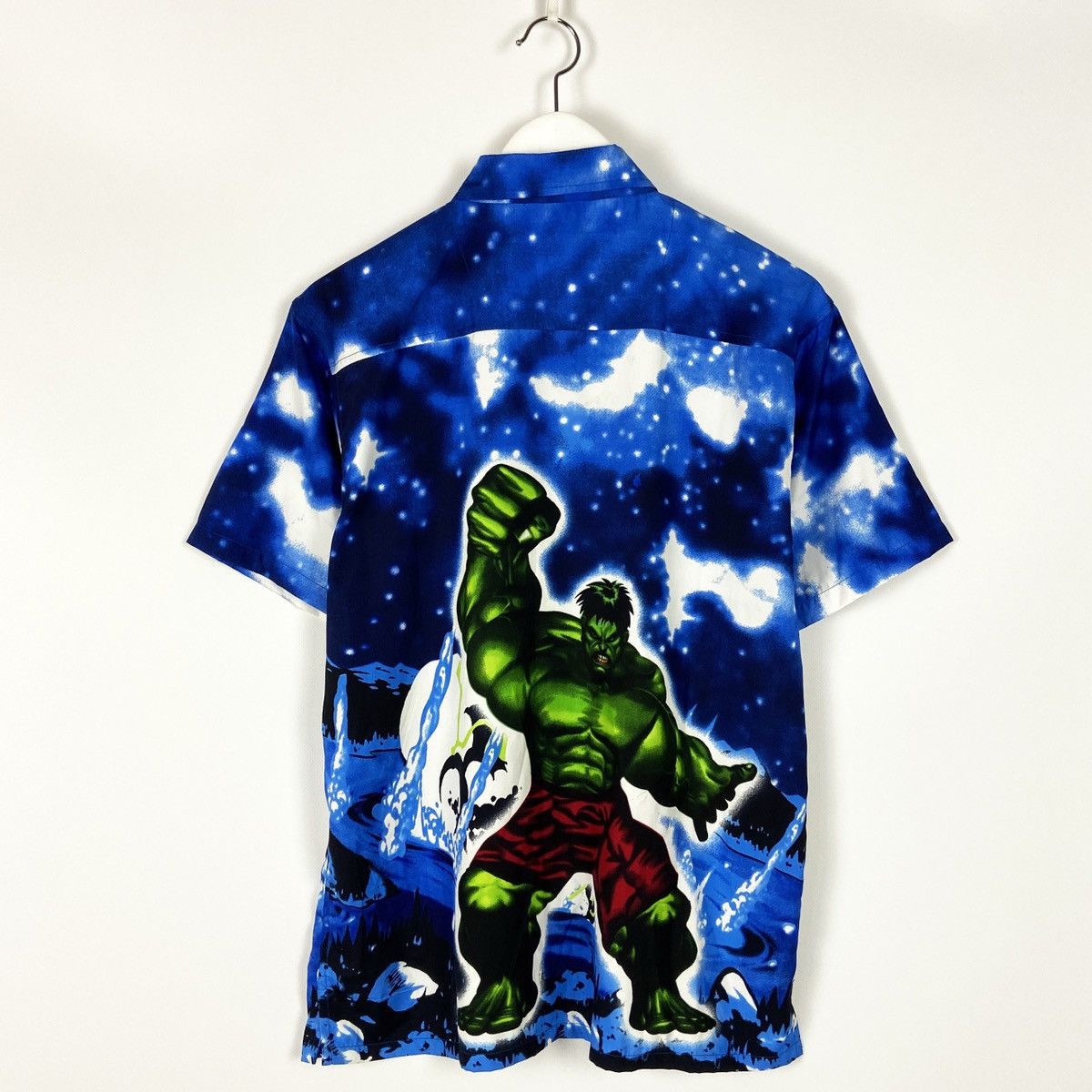Marvel Comics Vintage 90s Hulk Marvel Comics button hawaiian shirt rare Size US M / EU 48-50 / 2 - 2 Thumbnail