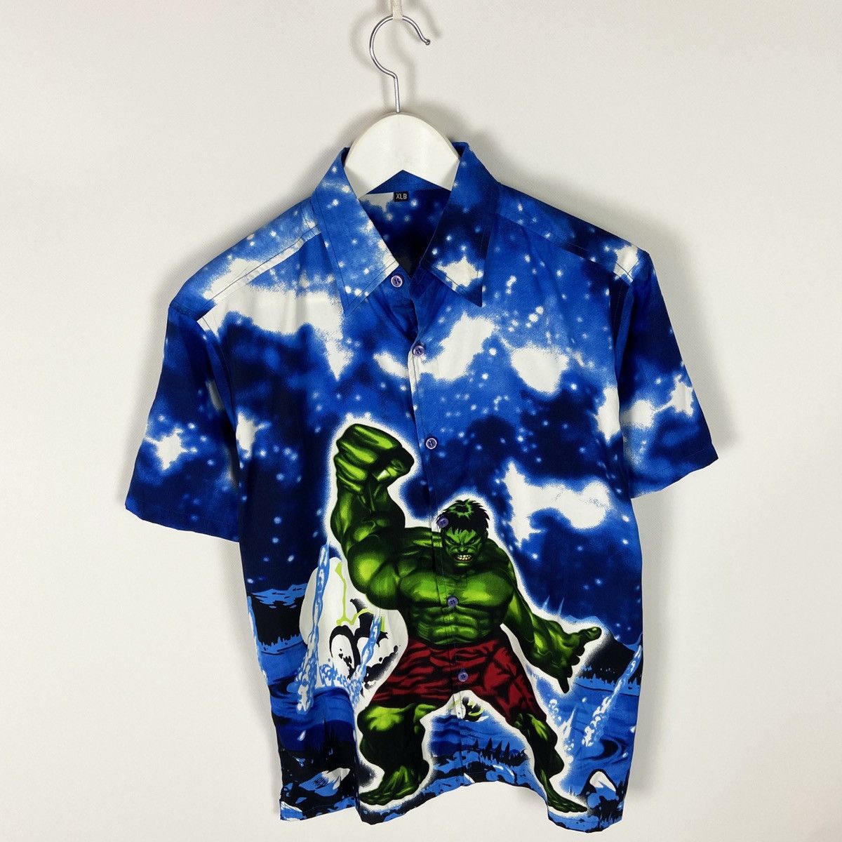Marvel Comics Vintage 90s Hulk Marvel Comics button hawaiian shirt rare Size US M / EU 48-50 / 2 - 3 Thumbnail