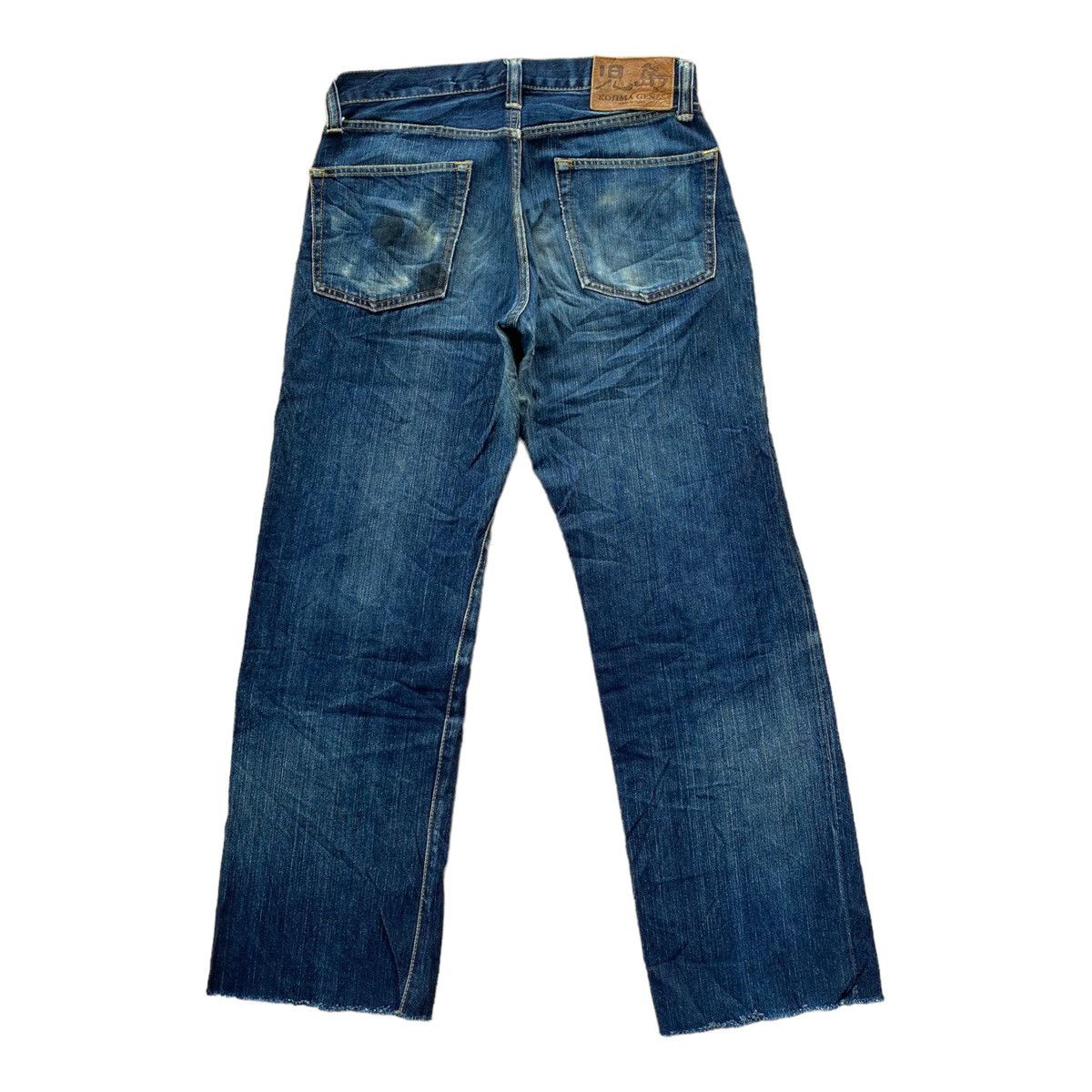KOJIMA GENES KOJIMA GENES SELVEDGE JAPAN DISTRESSED CUT LEG DENIM JEANS Size US 30 / EU 46 - 3 Thumbnail