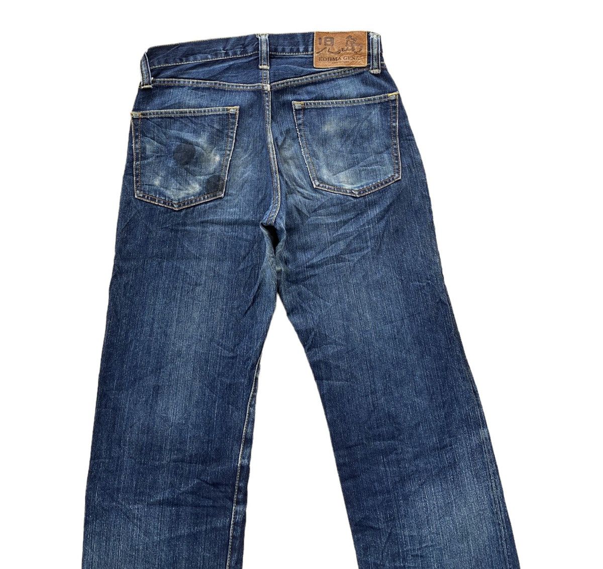 KOJIMA GENES KOJIMA GENES SELVEDGE JAPAN DISTRESSED CUT LEG DENIM JEANS Size US 30 / EU 46 - 4 Thumbnail