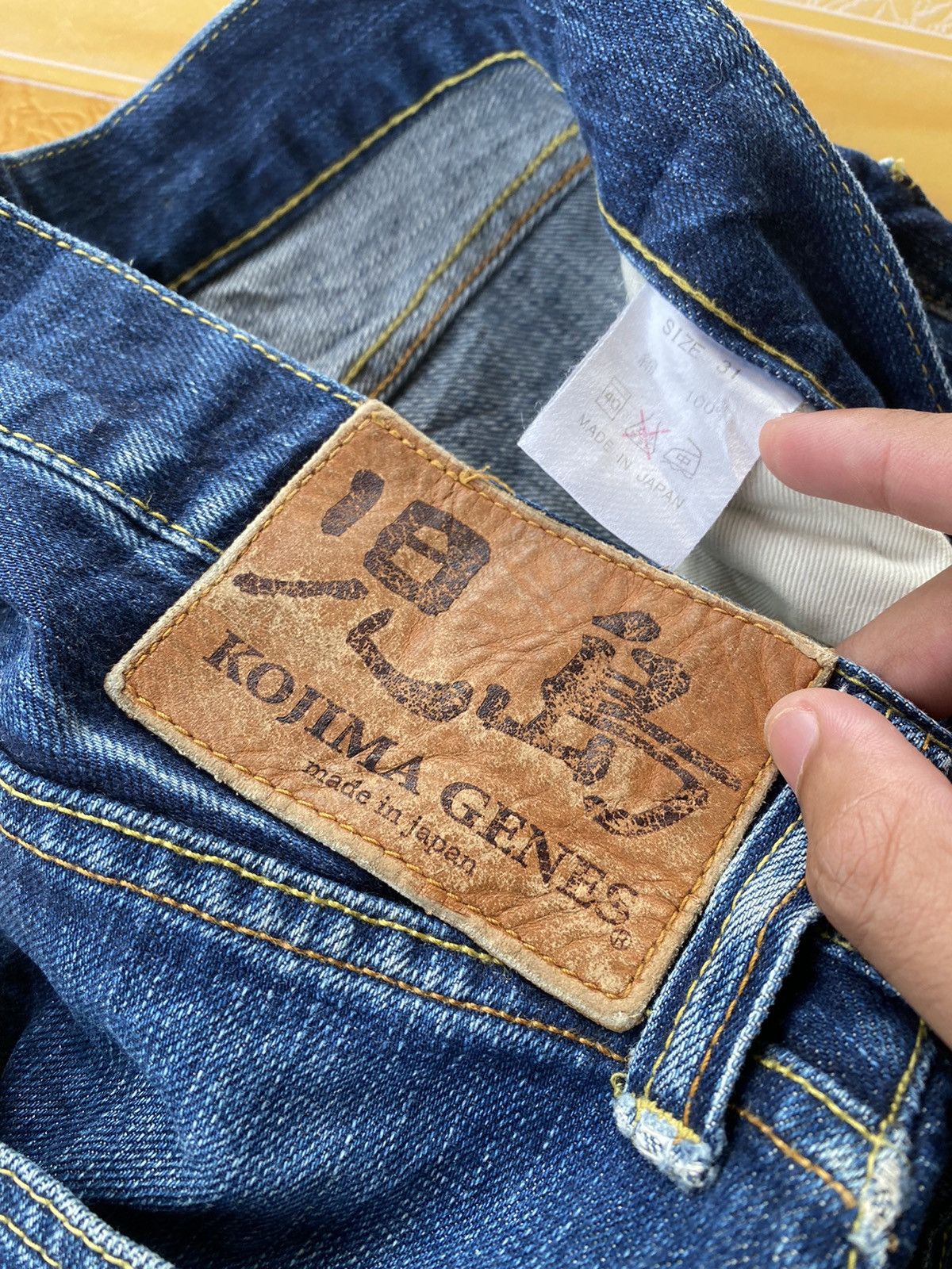 KOJIMA GENES KOJIMA GENES SELVEDGE JAPAN DISTRESSED CUT LEG DENIM JEANS Size US 30 / EU 46 - 7 Thumbnail