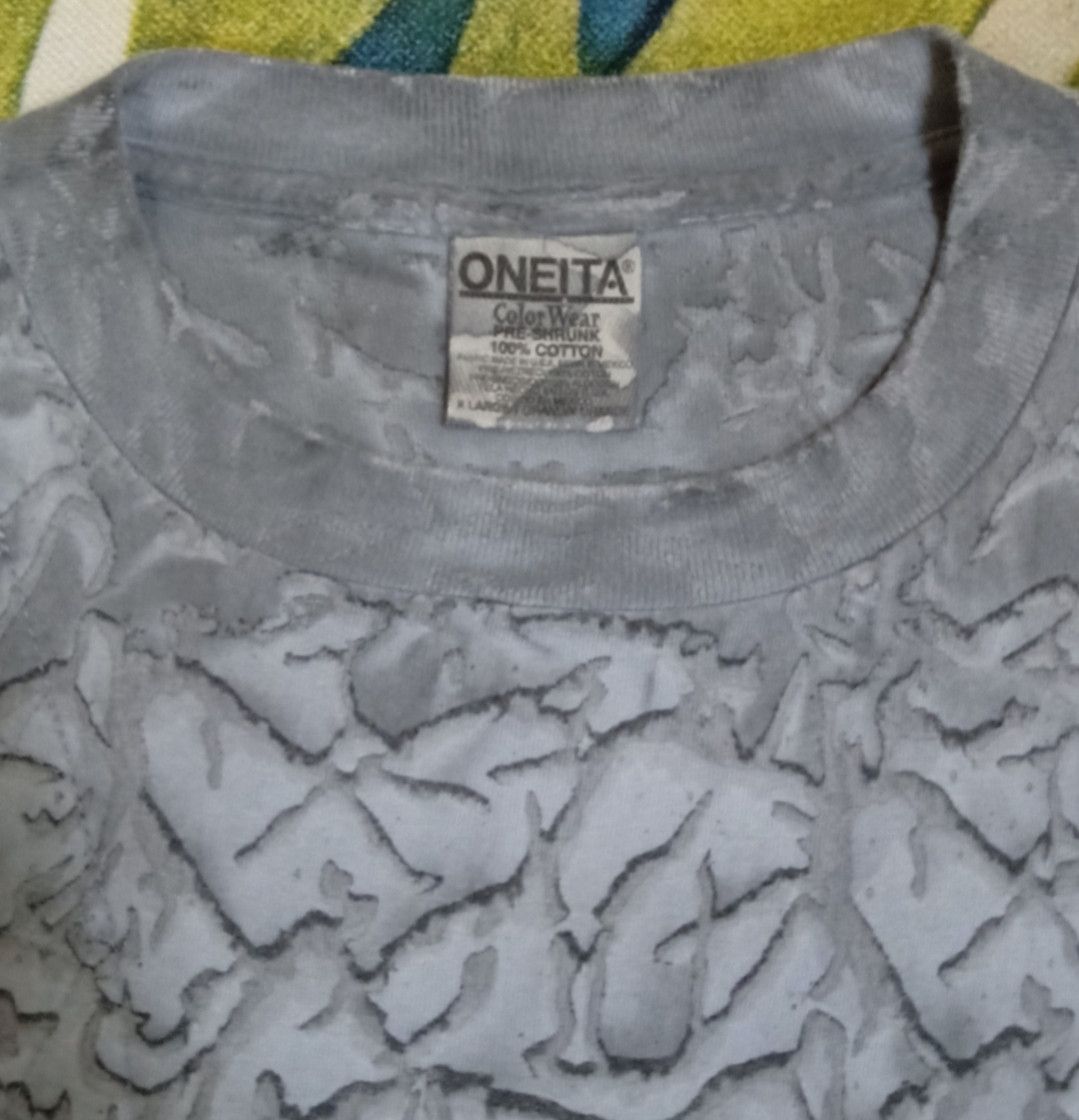 Vintage Vintage Oneita Grey T-shirt Size US XL / EU 56 / 4 - 6 Thumbnail