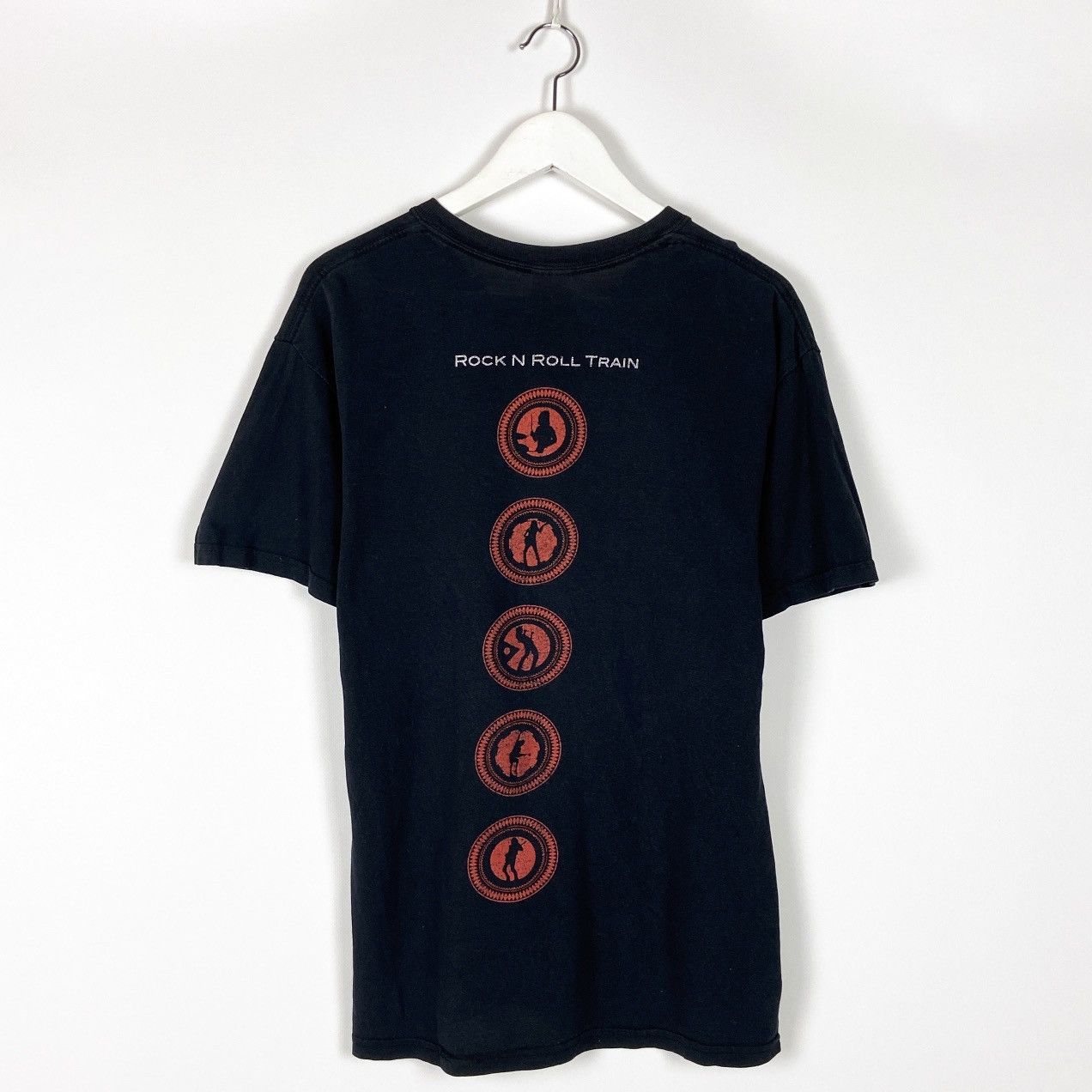 Vintage Vintage 00s Distressed AC/DC Rock & Roll train rock band tee Size US L / EU 52-54 / 3 - 2 Thumbnail