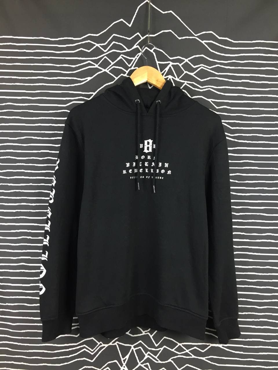 image of Skategang x Villain Villians Of Virtue Not Chrome Hearts Hoodie in Black, Men's (Size Medium)