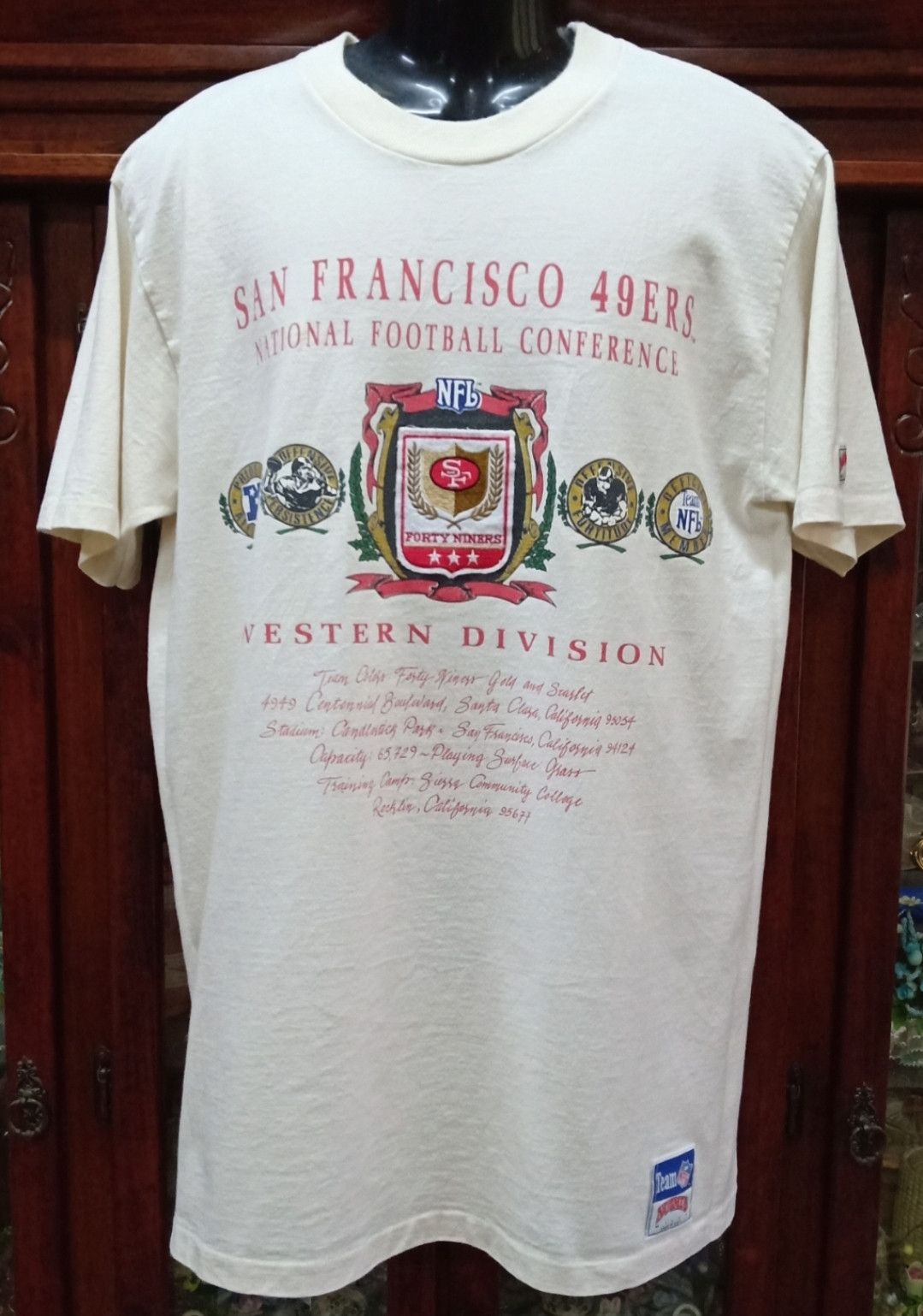 NFL × Nutmeg Vintage 90s NFL San Francisco 49ERS T-shirt Size US XL / EU 56 / 4 - 1 Thumbnail