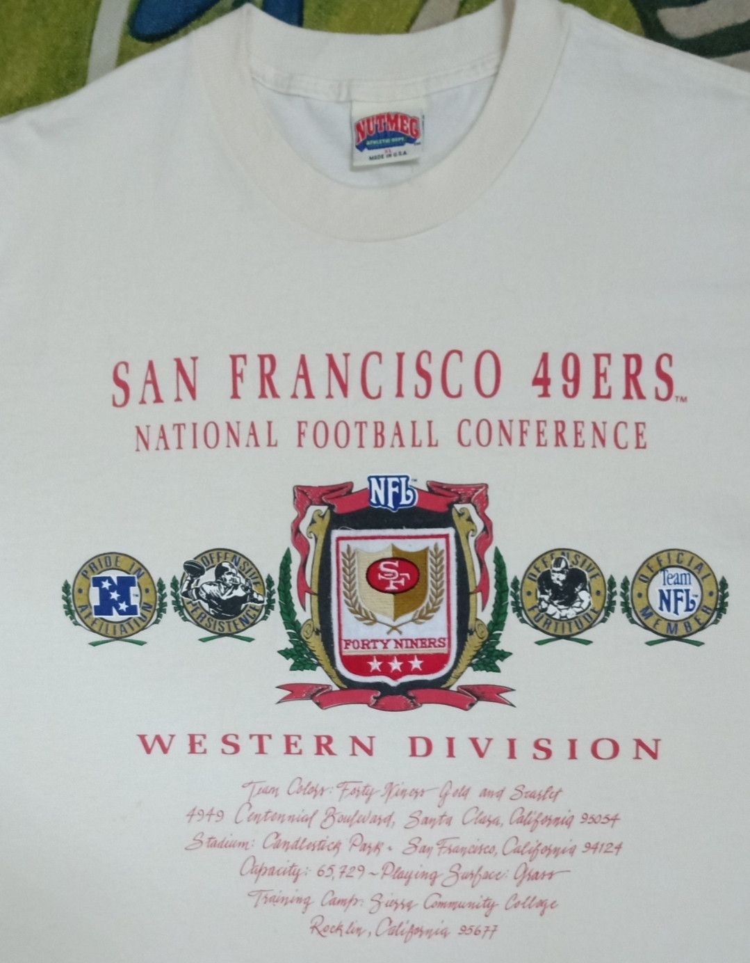 NFL × Nutmeg Vintage 90s NFL San Francisco 49ERS T-shirt Size US XL / EU 56 / 4 - 4 Thumbnail