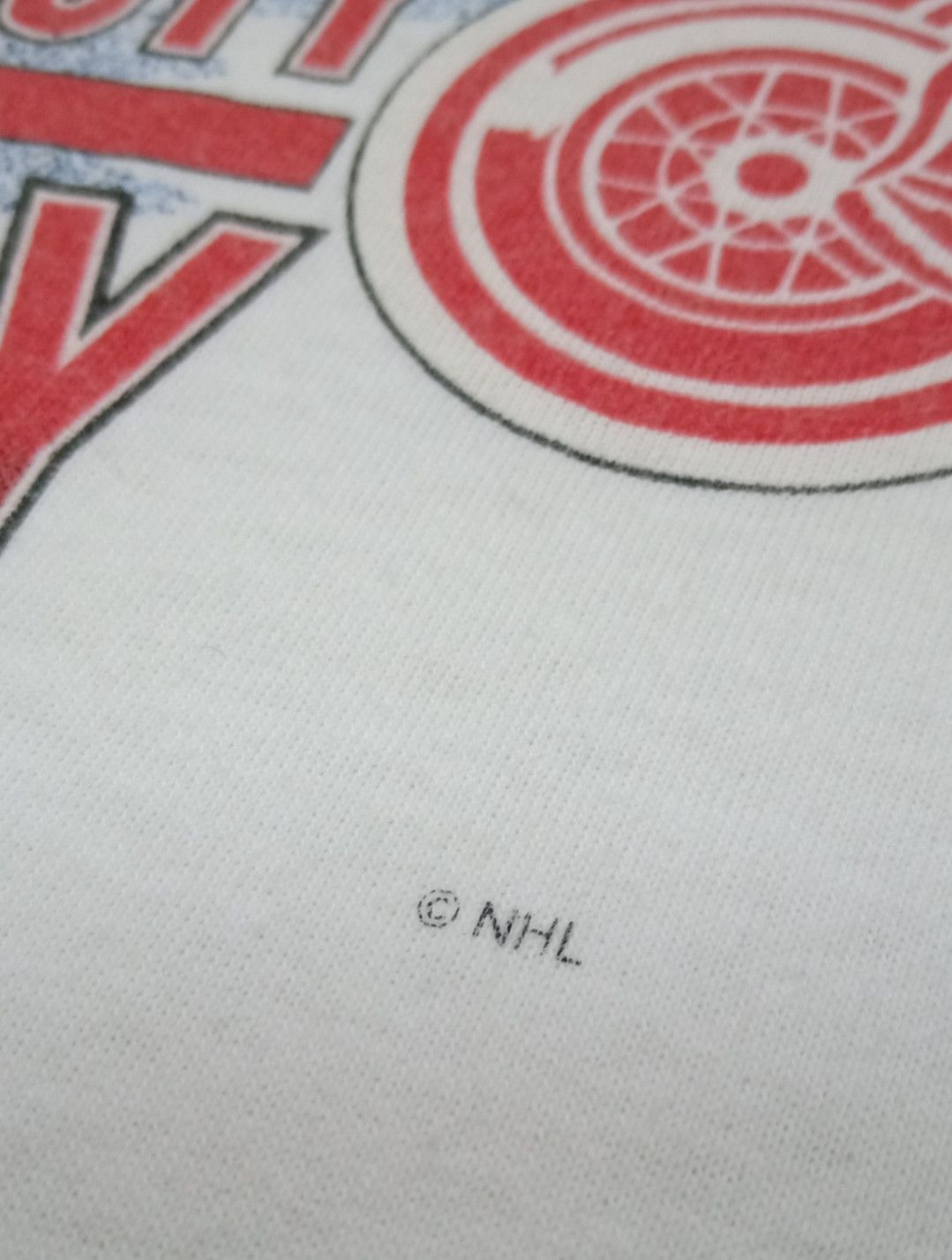 NHL × Vintage Vintage 90s NHL Detroit Red Wings T-shirt Size US L / EU 52-54 / 3 - 8 Thumbnail