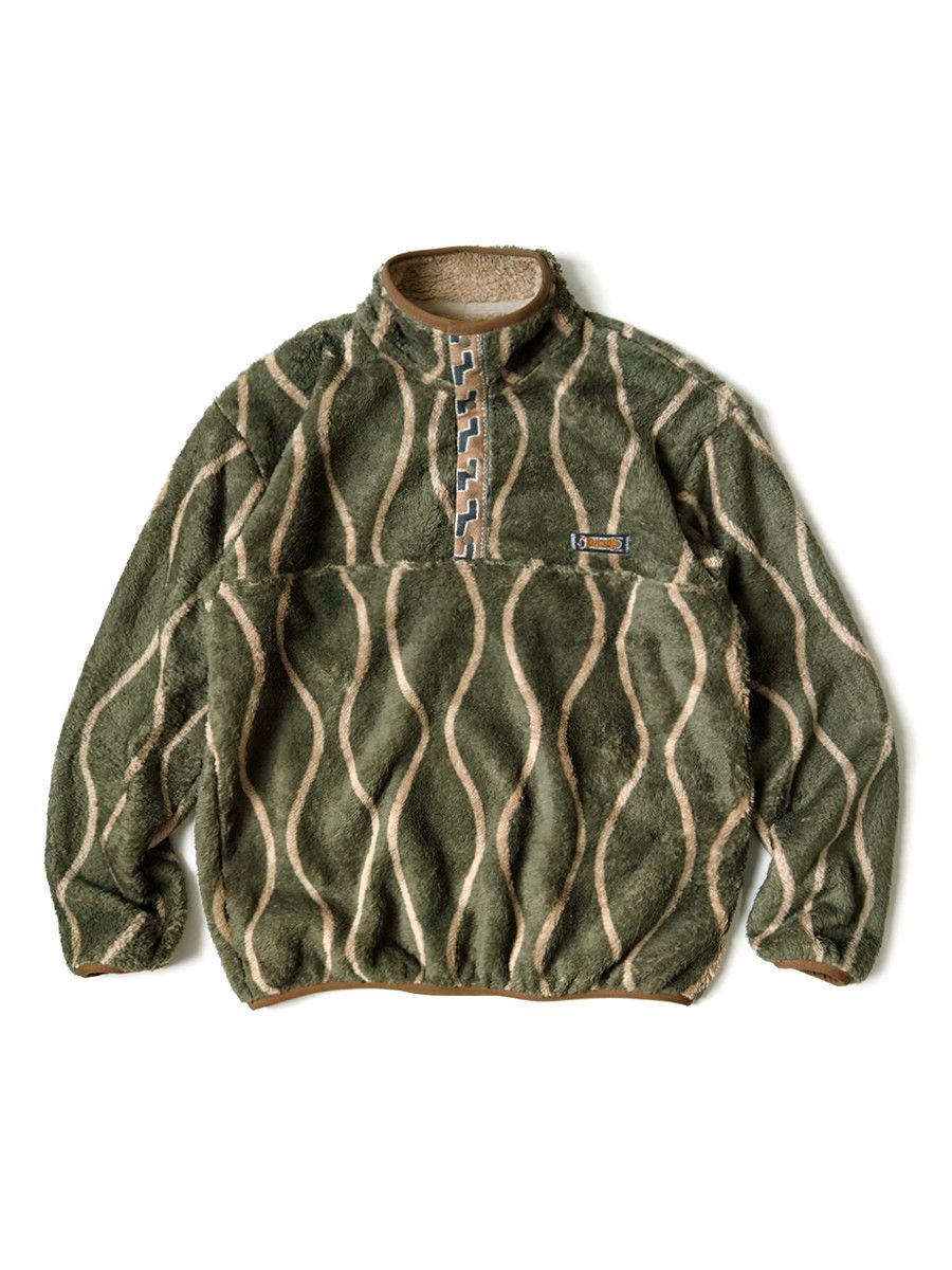 Kapital Cactus Print Zip Fleece Snap T Jacket