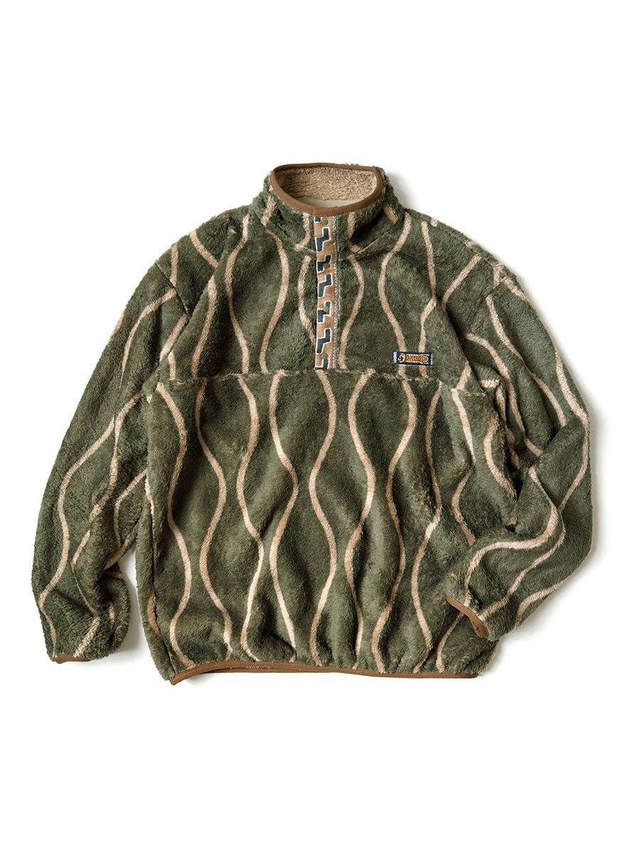 Kapital Cactus Print Zip Fleece Snap T Jacket