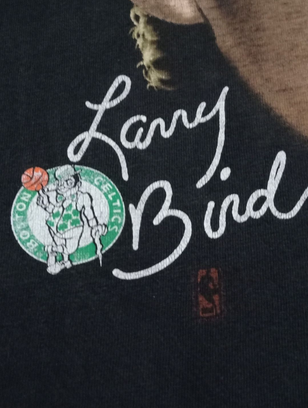 NBA × Salem Sportswear Vintage 90s Larry Bird NBA Boston Celtics Legendary T-shirt Size US XL / EU 56 / 4 - 4 Thumbnail