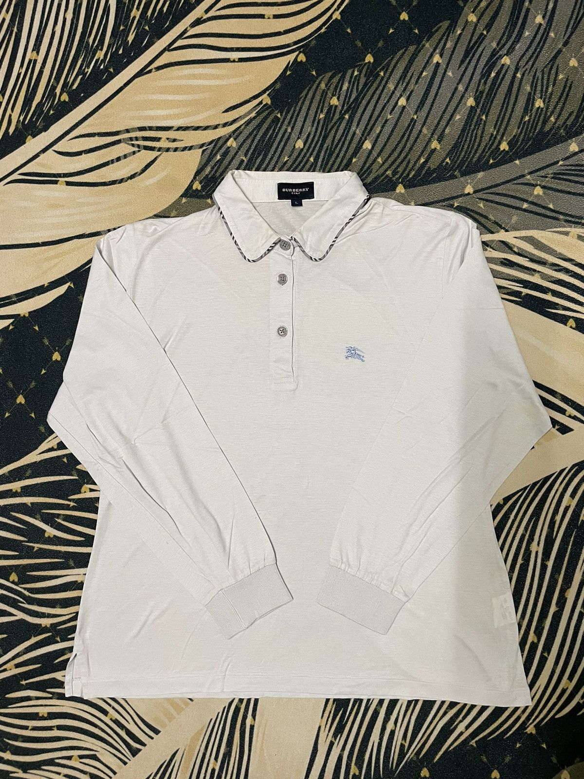 Burberry × Designer Vintage Long Sleeve Small Logo Burberry Size US L / EU 52-54 / 3 - 1 Thumbnail