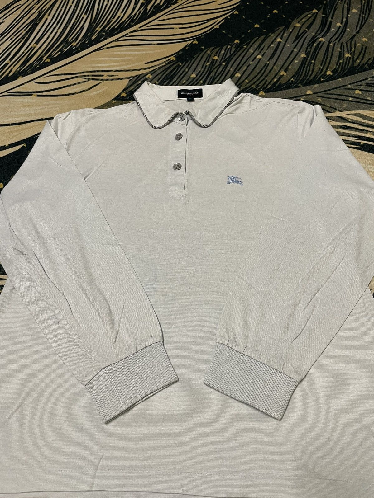 Burberry × Designer Vintage Long Sleeve Small Logo Burberry Size US L / EU 52-54 / 3 - 5 Thumbnail