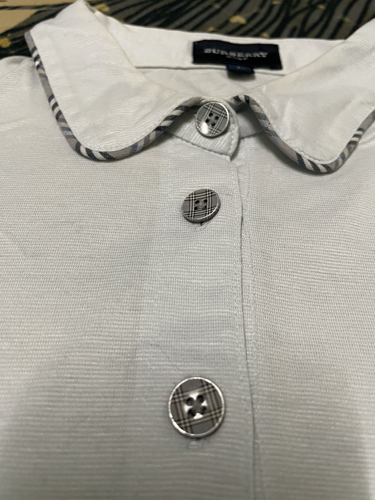 Burberry × Designer Vintage Long Sleeve Small Logo Burberry Size US L / EU 52-54 / 3 - 4 Thumbnail