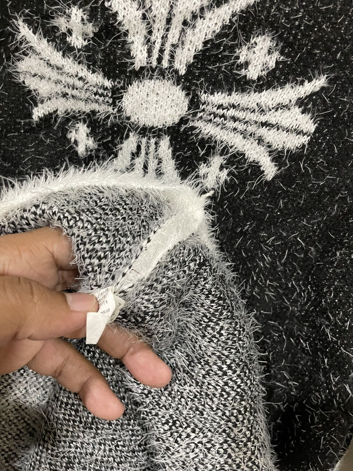If Six Was Nine × Japanese Brand × Le Grande Bleu (L.G.B.) Japanese Mohair Chrome Heart Inspire Long Sweater Size M / US 6-8 / IT 42-44 - 9 Thumbnail