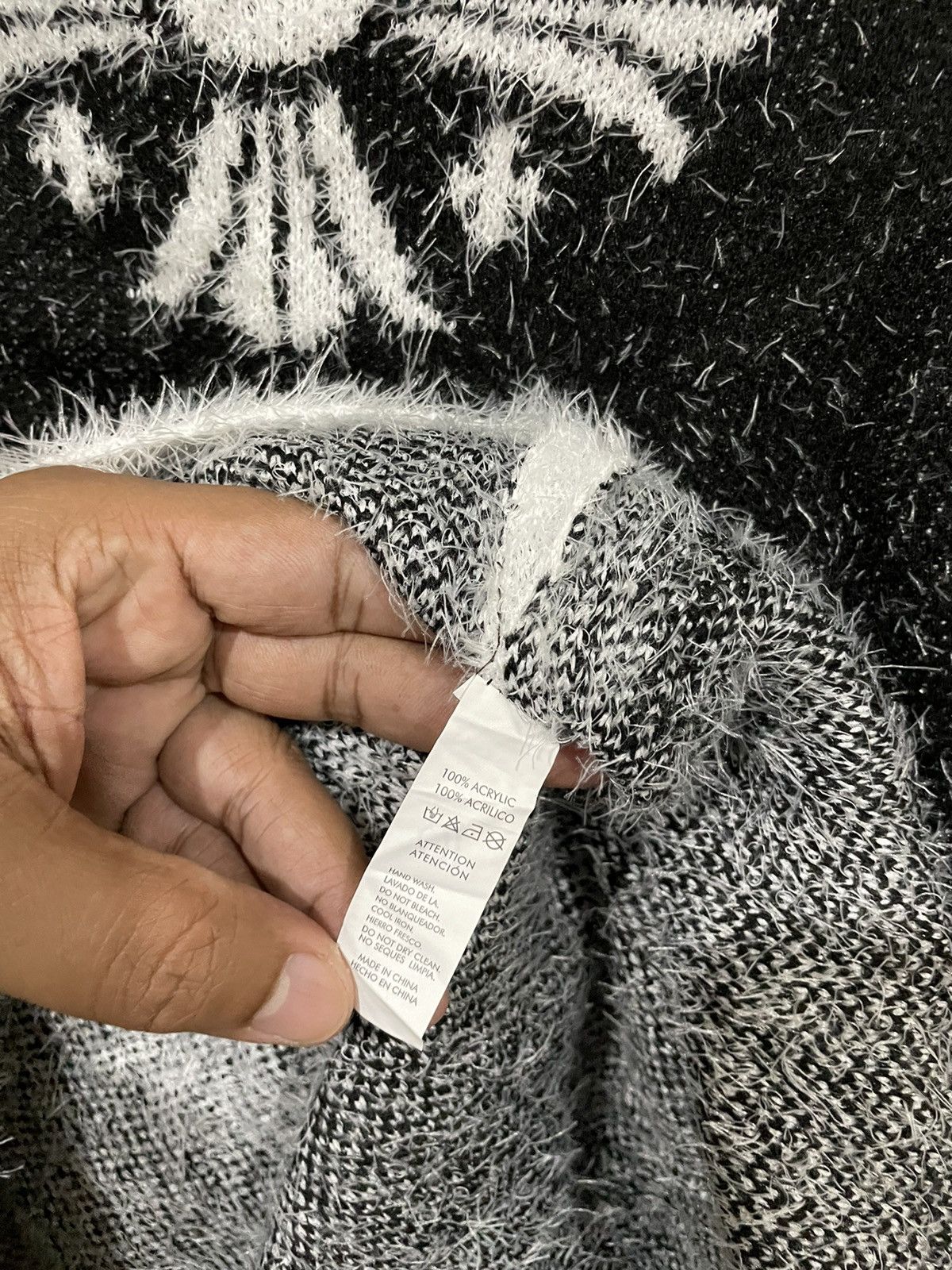 If Six Was Nine × Japanese Brand × Le Grande Bleu (L.G.B.) Japanese Mohair Chrome Heart Inspire Long Sweater Size M / US 6-8 / IT 42-44 - 10 Thumbnail