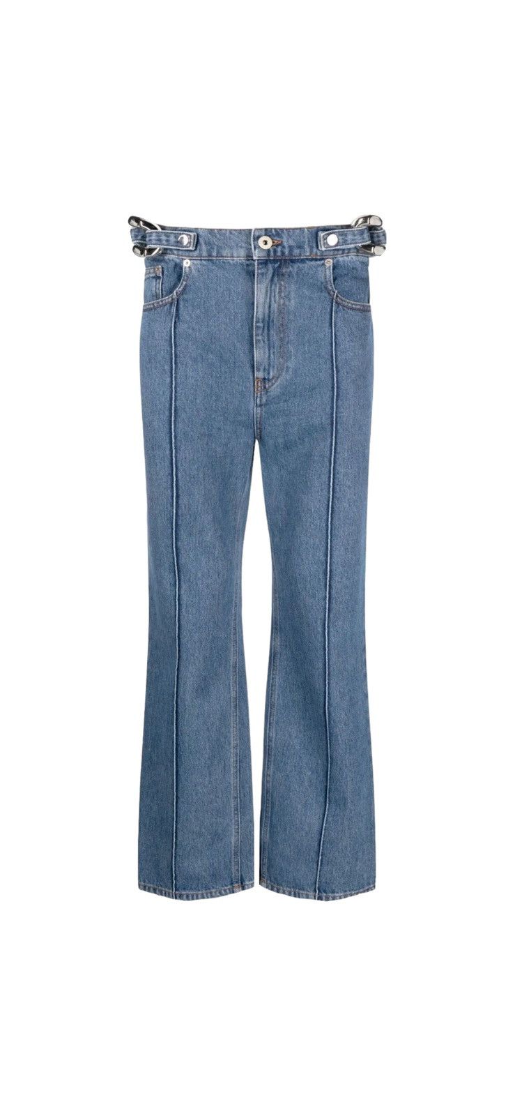 JW Anderson Chain Link Straight Leg Jeans