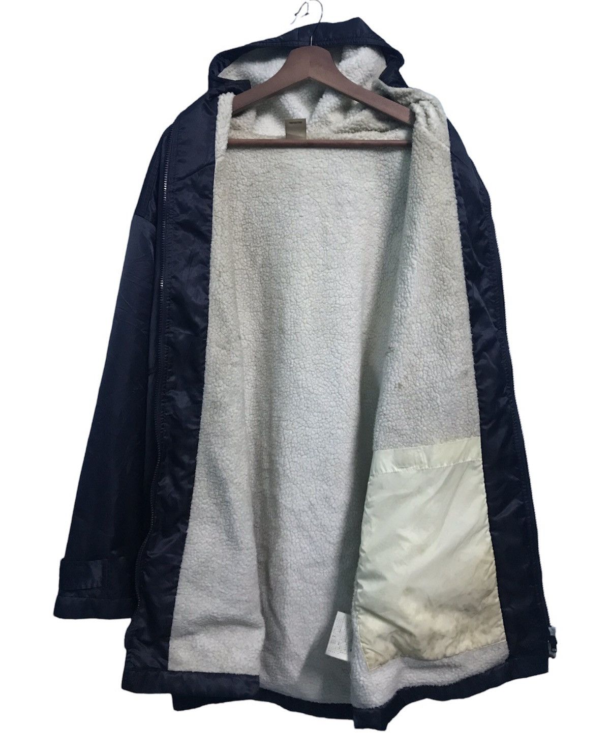 Vintage Vintage Adidas Big Logo Coach Parka Hoodie Long Jacket wear Size US L / EU 52-54 / 3 - 3 Thumbnail