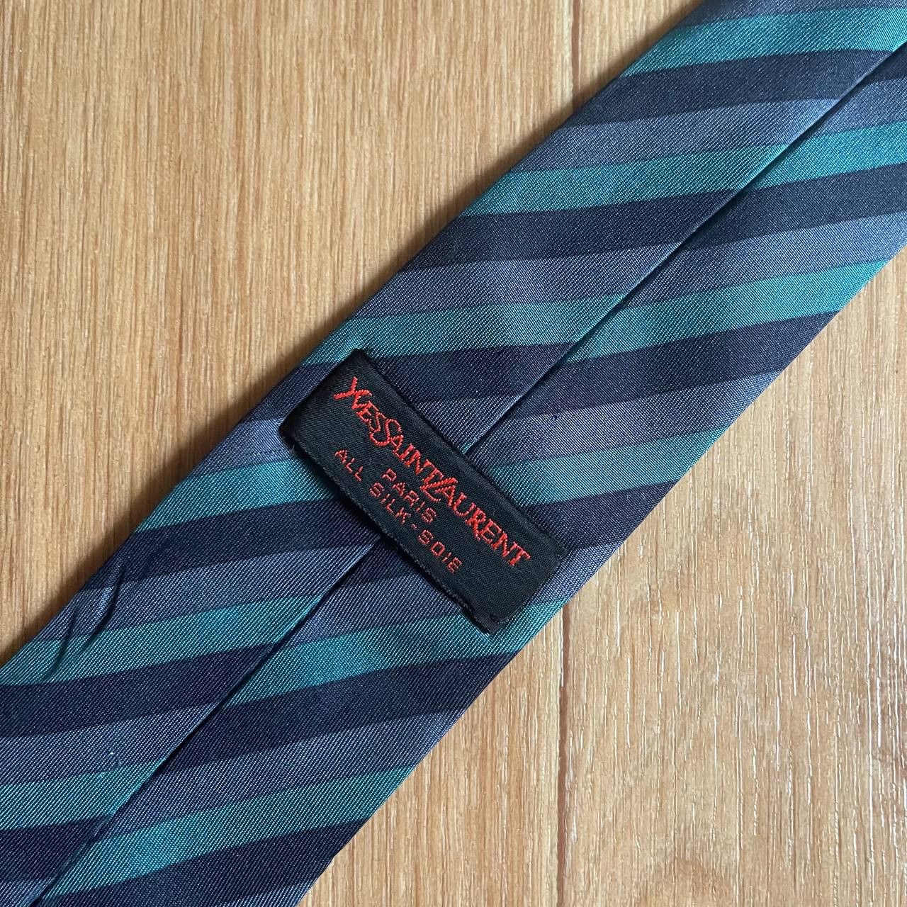 Vintage × Yves Saint Laurent Vintage YVES SAINT LAURENT Tie Size ONE SIZE - 2 Thumbnail