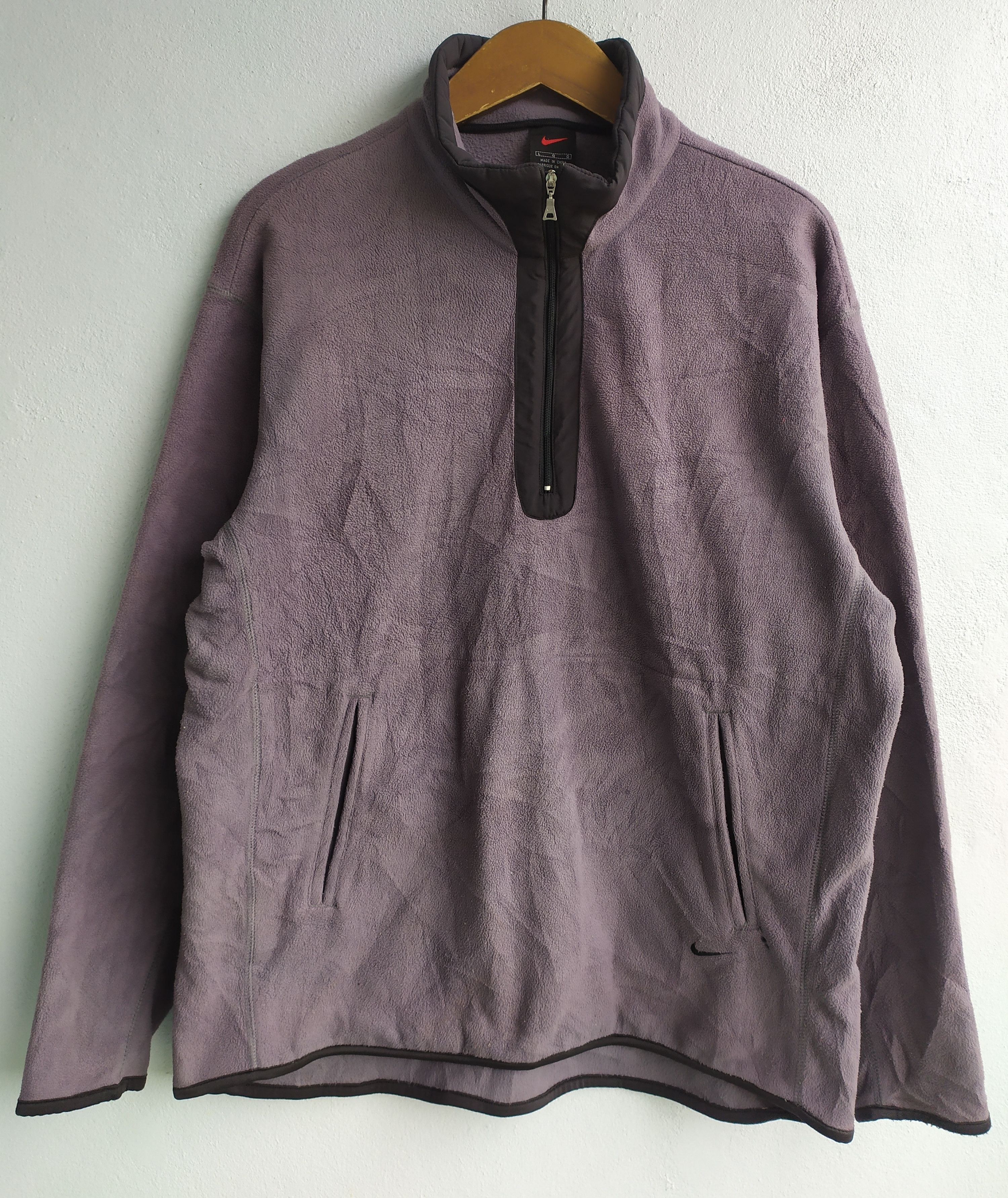 Nike Vintage NIKE Fleece Jacket Streetwear Size US L / EU 52-54 / 3 - 1 Thumbnail