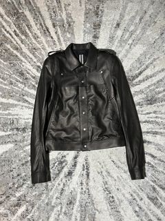 Rick Owens Babel Leather Jacket | Grailed