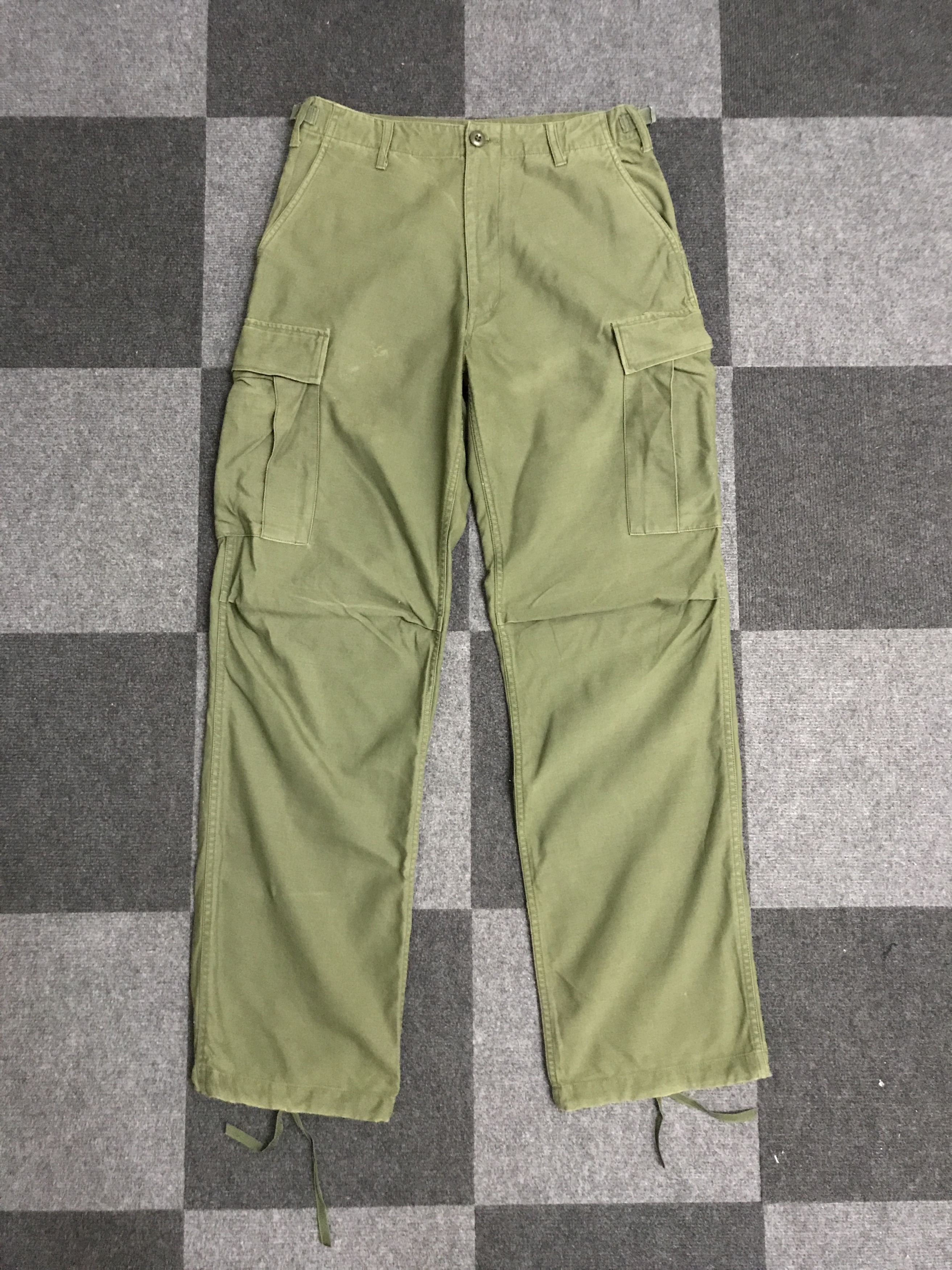 image of Cp287 Vintage 50S Military Cargo Pant in Military Green, Men's (Size 30)