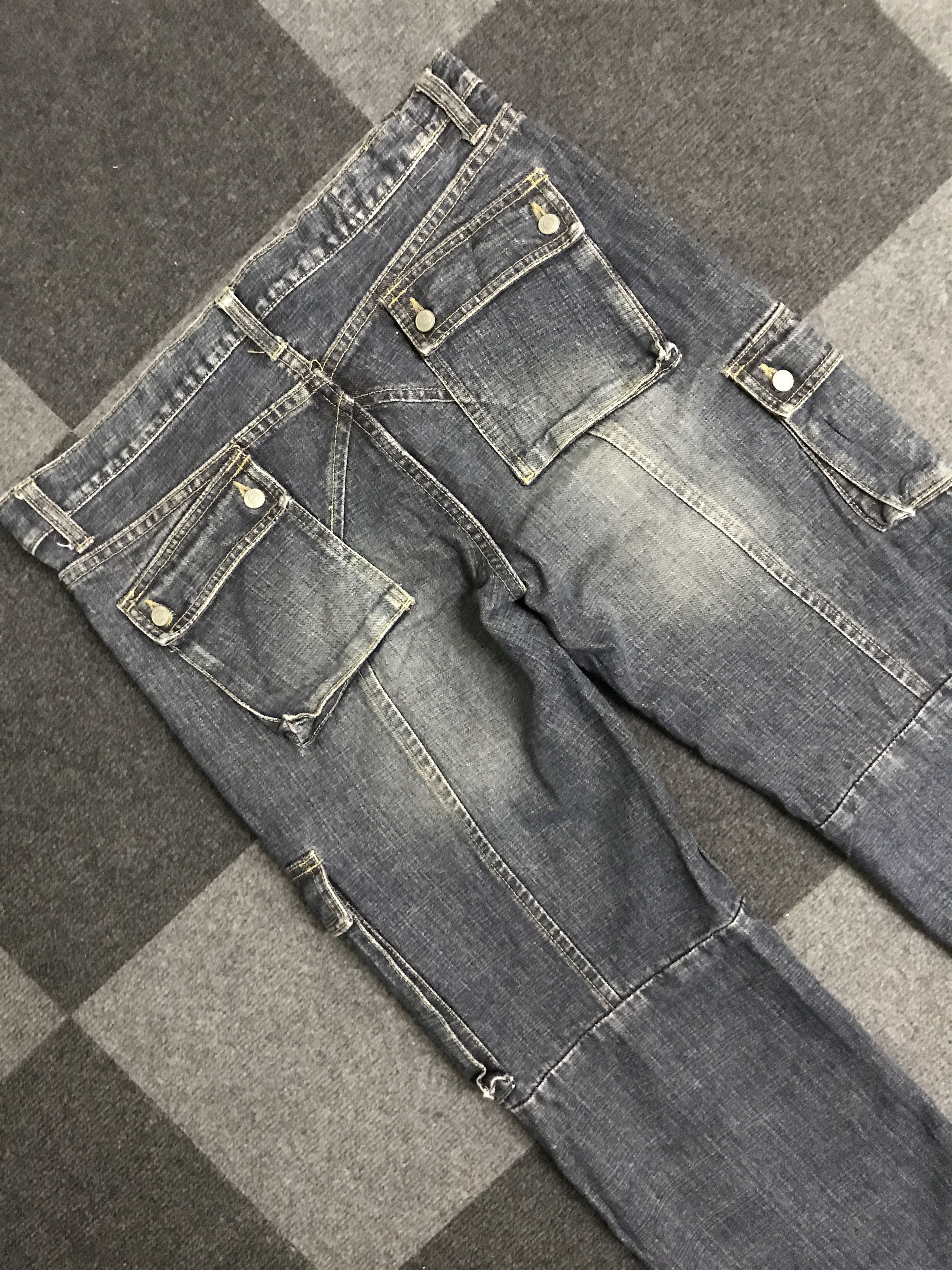 Japanese Brand CP290 RUSH HOUR 7 Pockets Cargo Jeans Size US 35 - 8 Thumbnail
