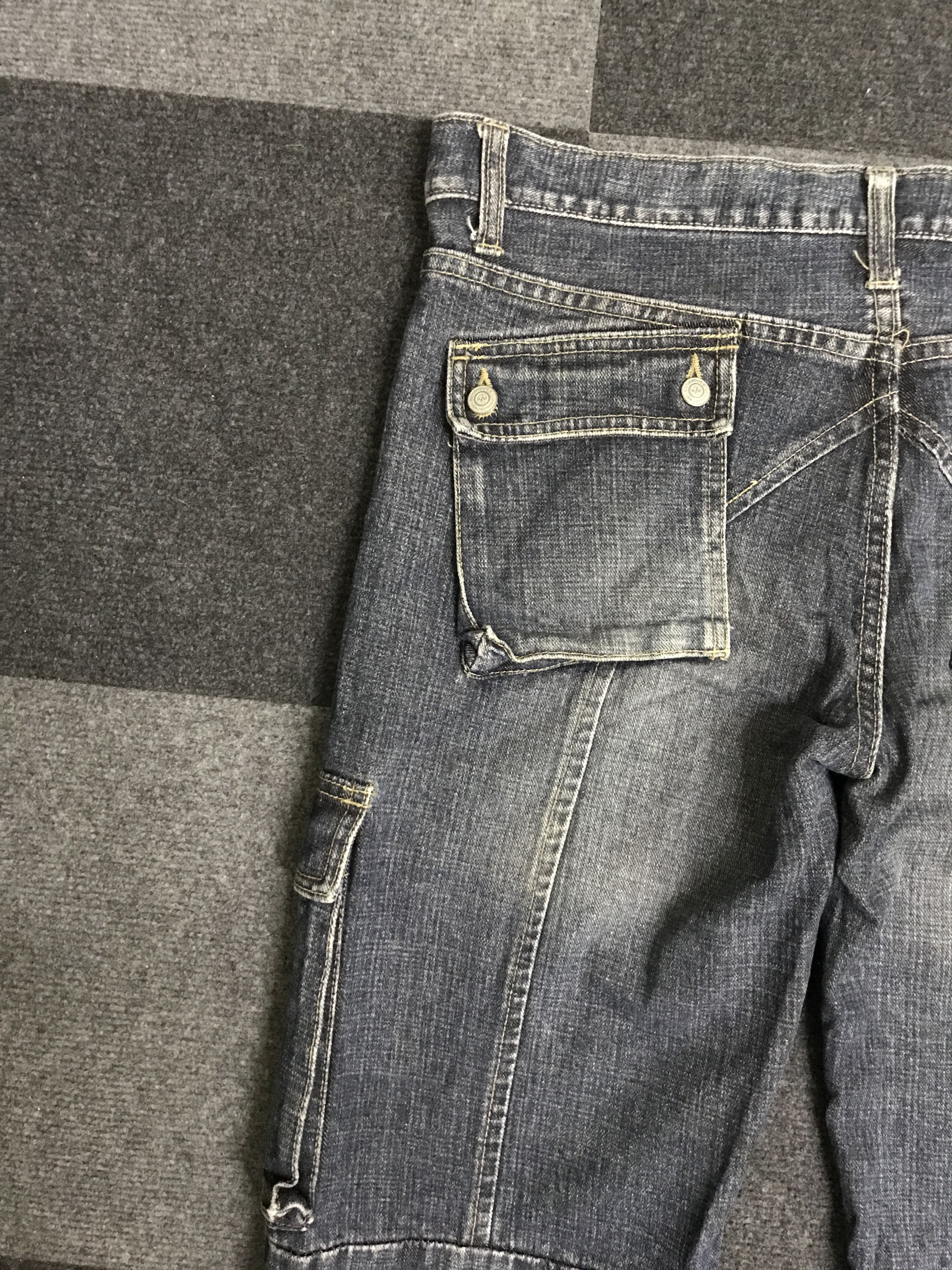 Japanese Brand CP290 RUSH HOUR 7 Pockets Cargo Jeans Size US 35 - 11 Thumbnail
