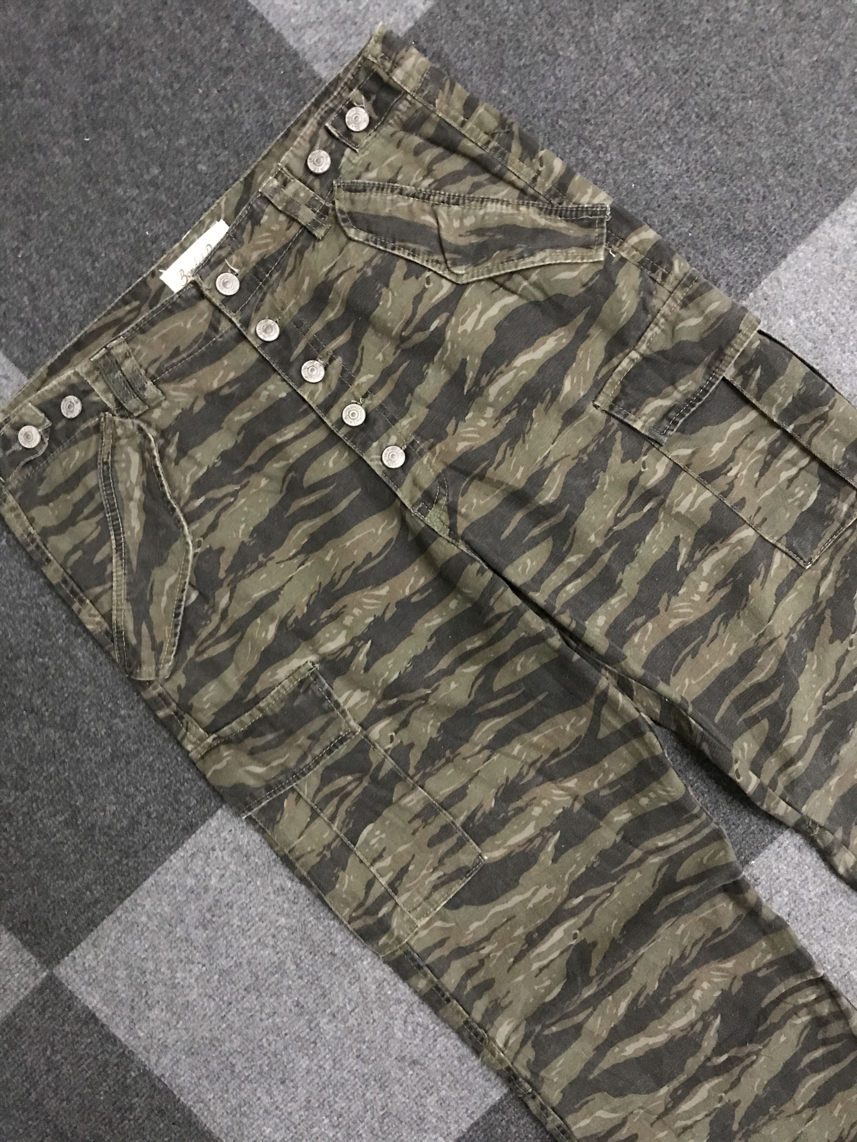 Japanese Brand CP291 Bond&Peace M65 Tiger Stripe Cargo Pant Size US 33 - 4 Thumbnail