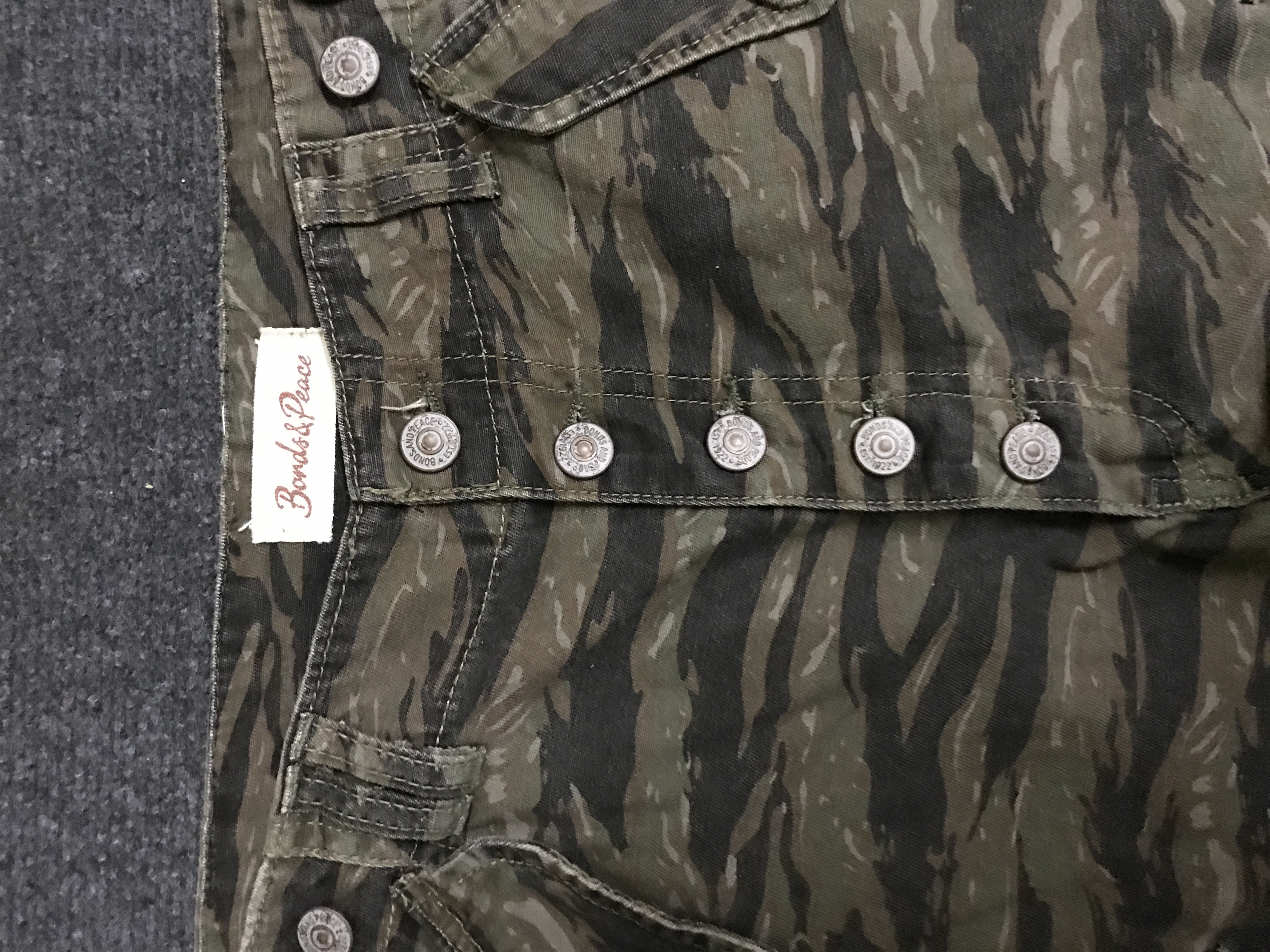 Japanese Brand CP291 Bond&Peace M65 Tiger Stripe Cargo Pant Size US 33 - 8 Thumbnail