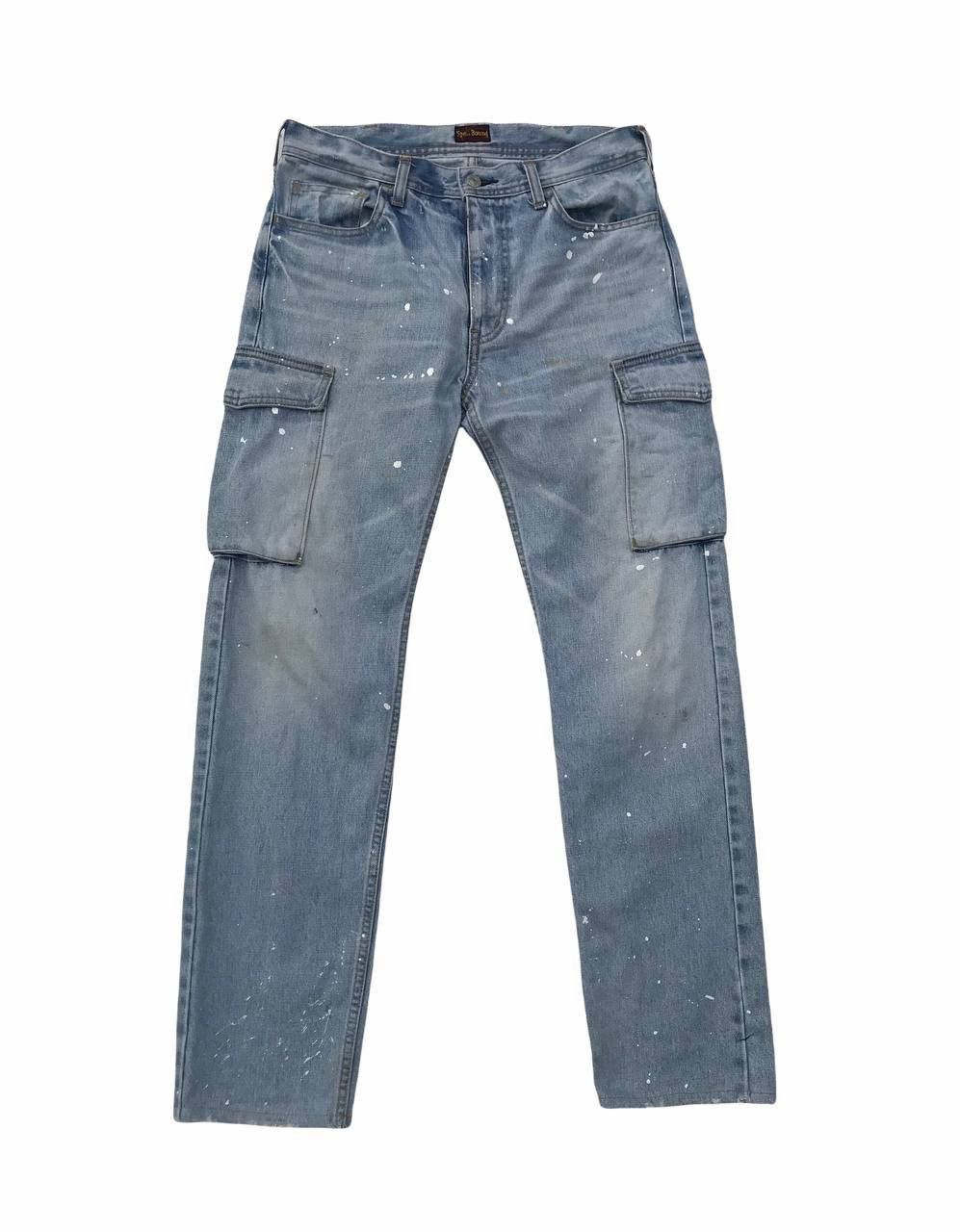 Spellbound Spellbound Japan Paint Splatter Cargo Denim Pants Size US 29 - 1 Thumbnail
