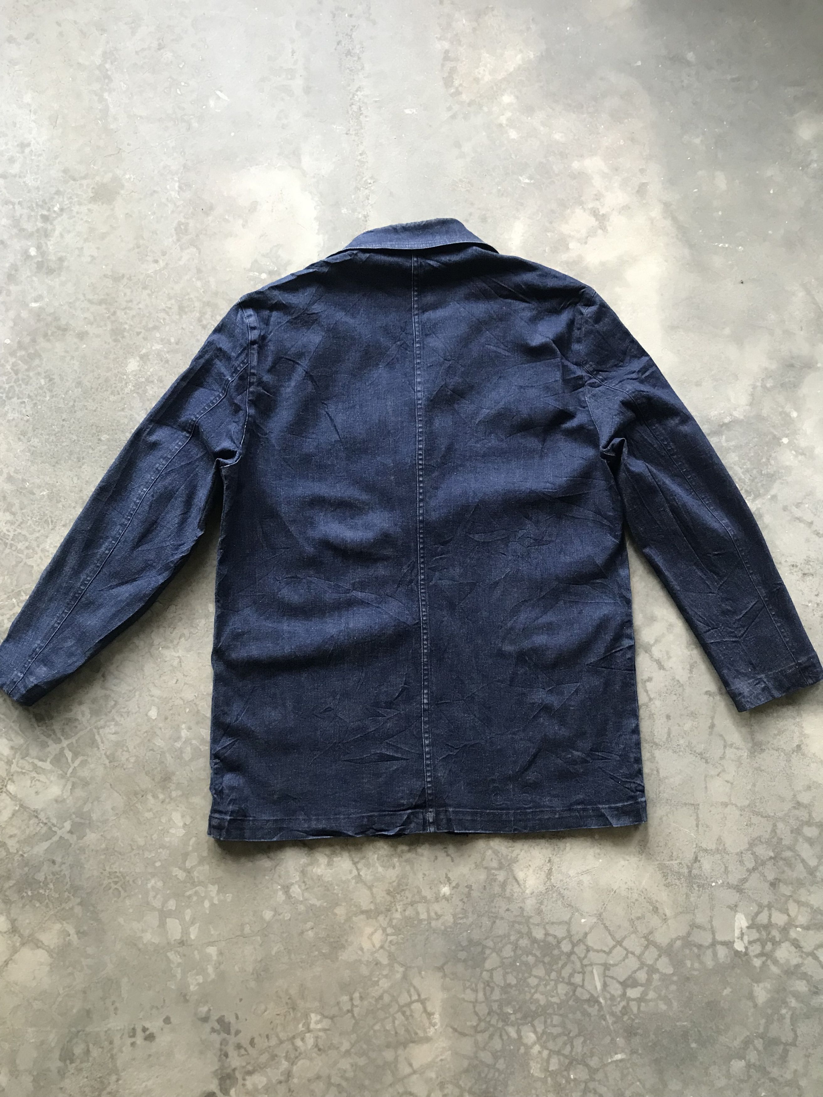 Indigo NAVY BLUE Japan Indigo Stretchable Chore Jacket Size US M / EU 48-50 / 2 - 9 Thumbnail