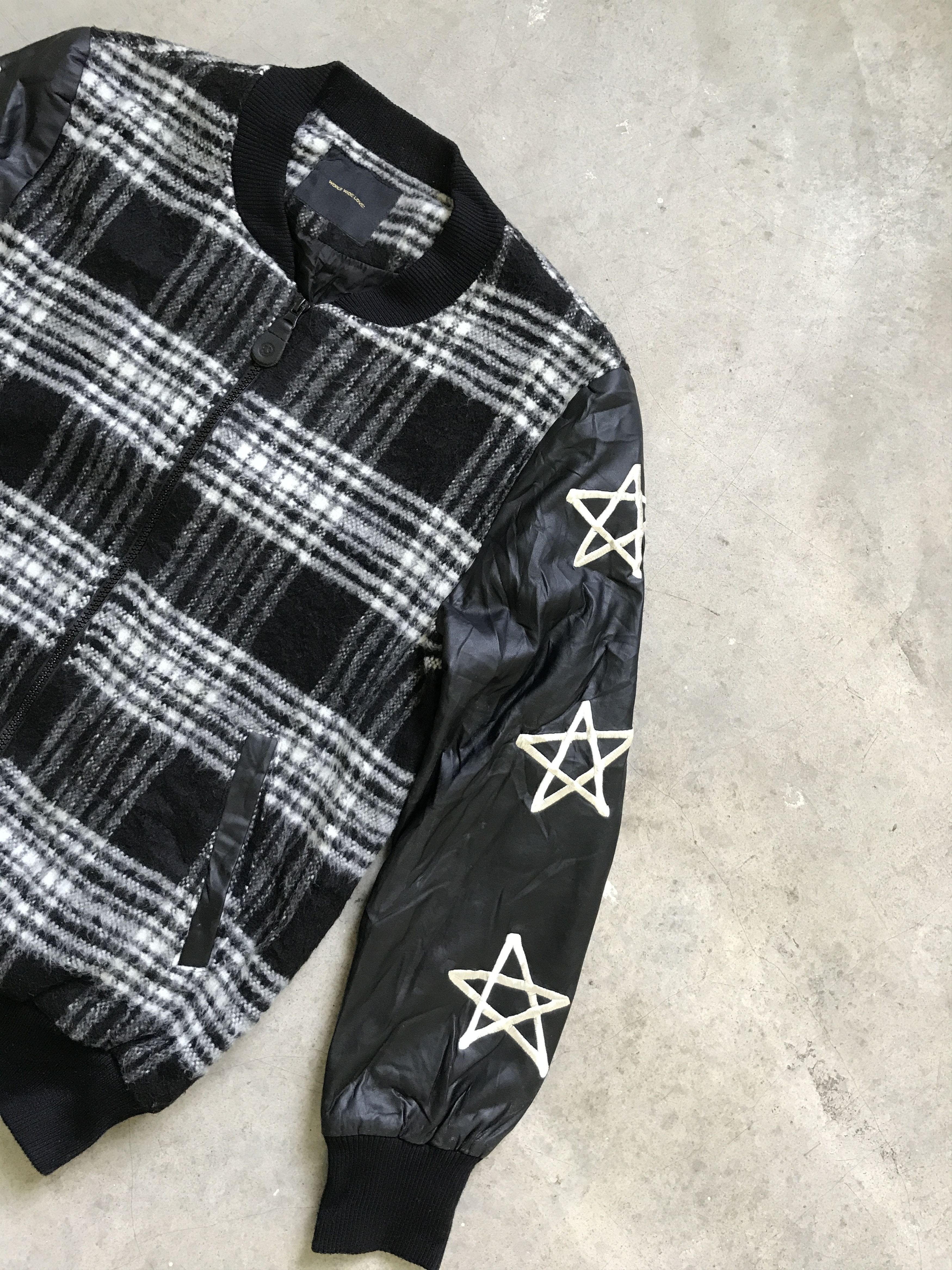 Japanese Brand WORLD WIDE LOVE Japan Star Side Tape Wool Jacket Size US S / EU 44-46 / 1 - 2 Thumbnail