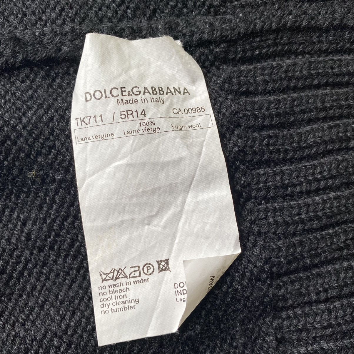 Dolce & Gabbana Runway AW03 Twisted Zip Wool Sweater | Grailed
