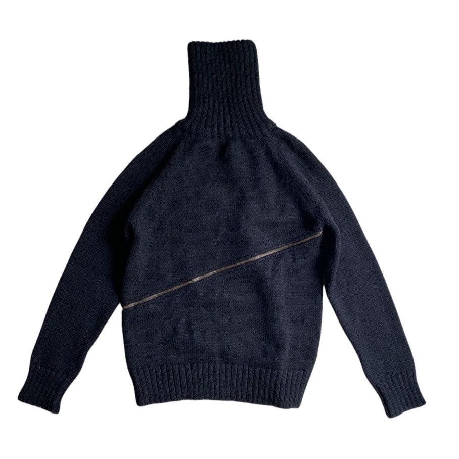 Dolce & Gabbana Runway AW03 Twisted Zip Wool Sweater Size US M / EU 48-50 / 2 - 3 Thumbnail