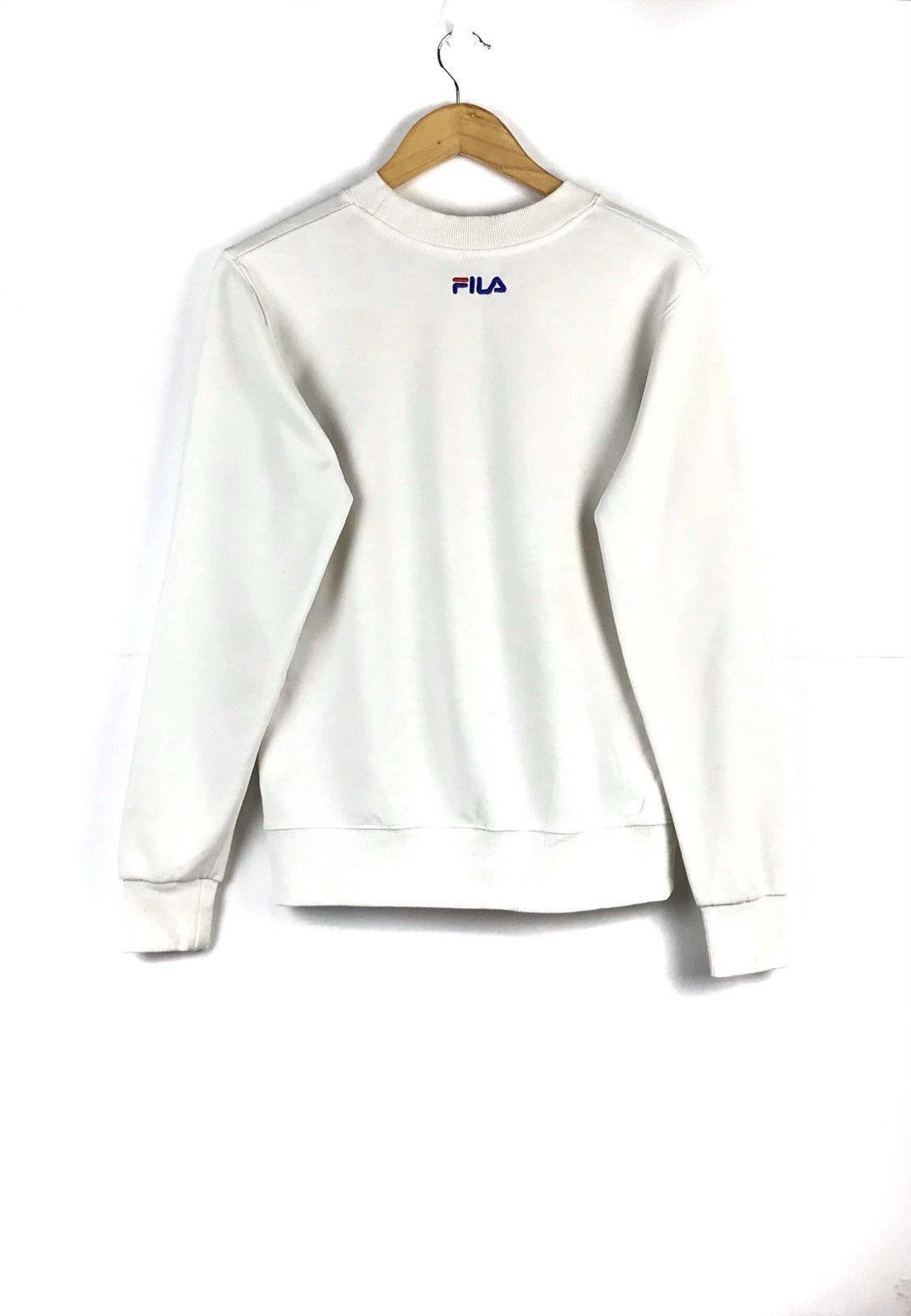 Fila Vintage Fila Spellout Medium Size White Colour Sweatshirt Size US M / EU 48-50 / 2 - 3 Thumbnail
