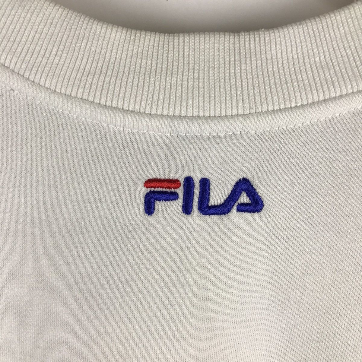 Fila Vintage Fila Spellout Medium Size White Colour Sweatshirt Size US M / EU 48-50 / 2 - 4 Thumbnail
