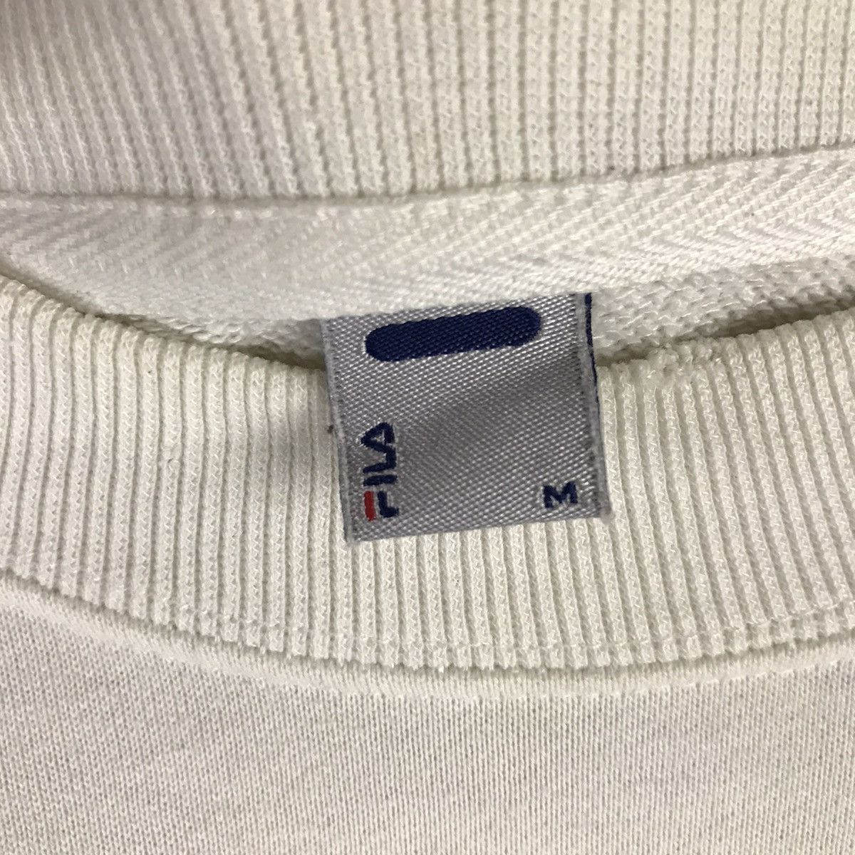 Fila Vintage Fila Spellout Medium Size White Colour Sweatshirt Size US M / EU 48-50 / 2 - 5 Thumbnail