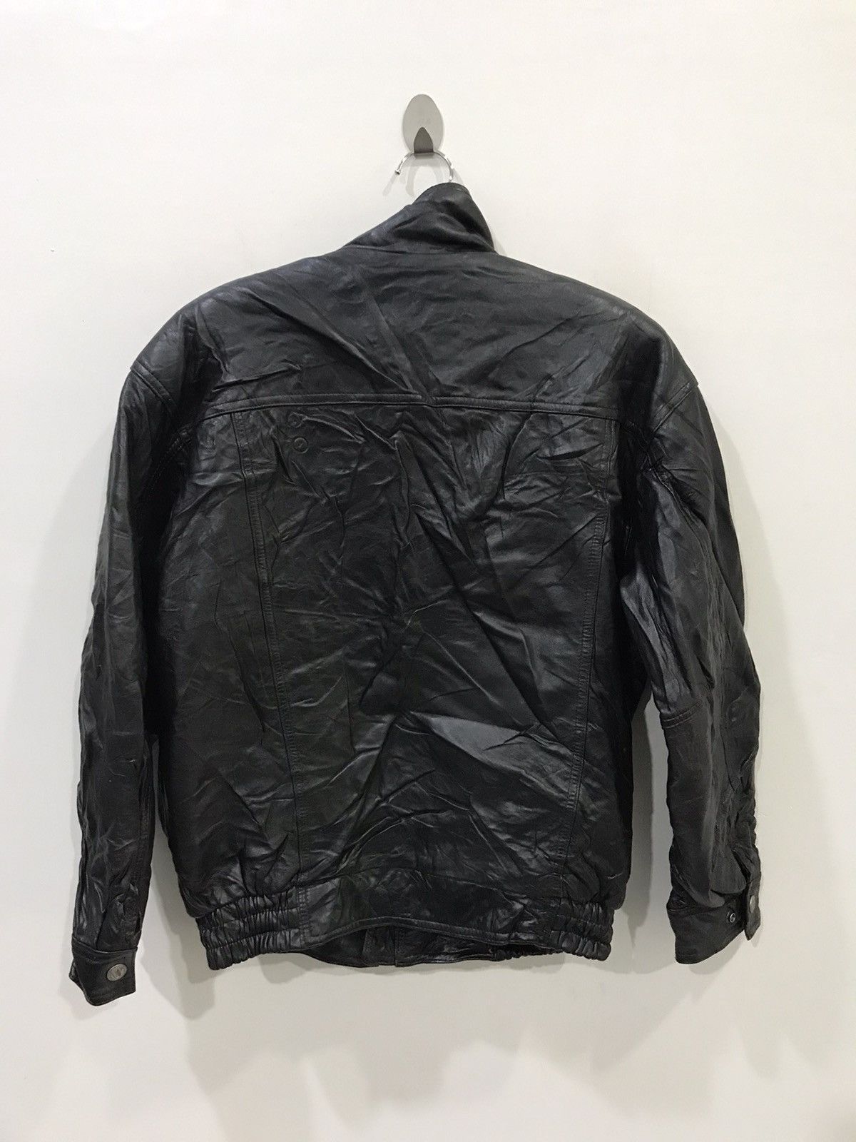 Genuine Leather DOUGLE By Ginza Yamatagaya Japan Designer Leather Jacket Size US L / EU 52-54 / 3 - 8 Thumbnail