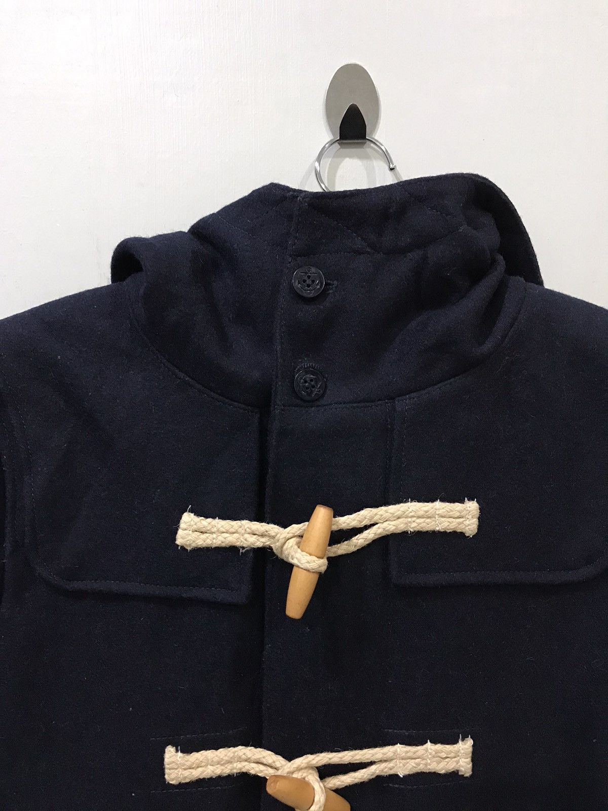Japanese Brand JOEY FACTORY Japan Sturdy Wool Hoodie Duffle Coat Size US M / EU 48-50 / 2 - 2 Thumbnail
