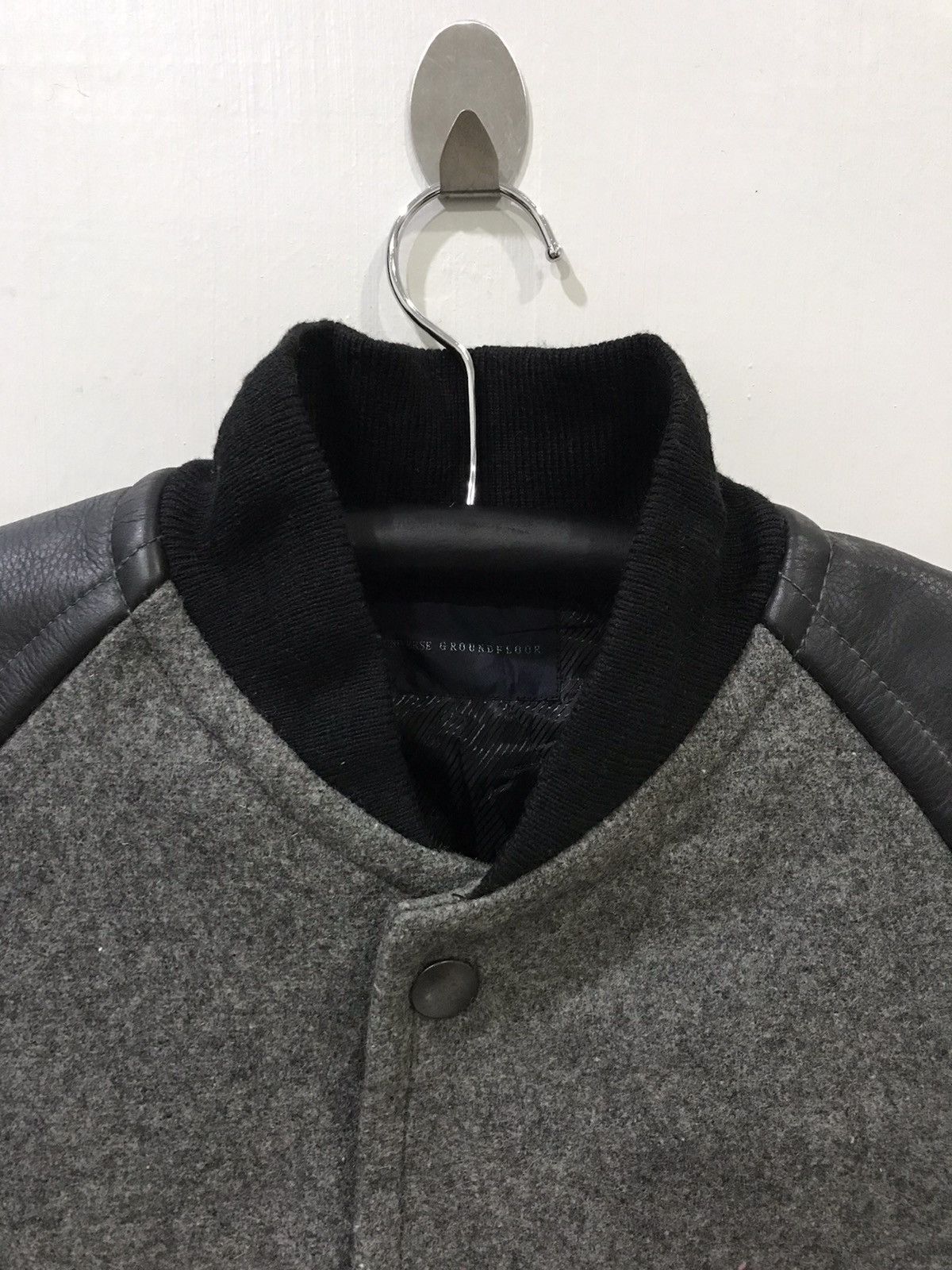 Japanese Brand NANO UNIVERSE GROUND FLOOR Hybrid Bomber Jacket Size US M / EU 48-50 / 2 - 2 Thumbnail