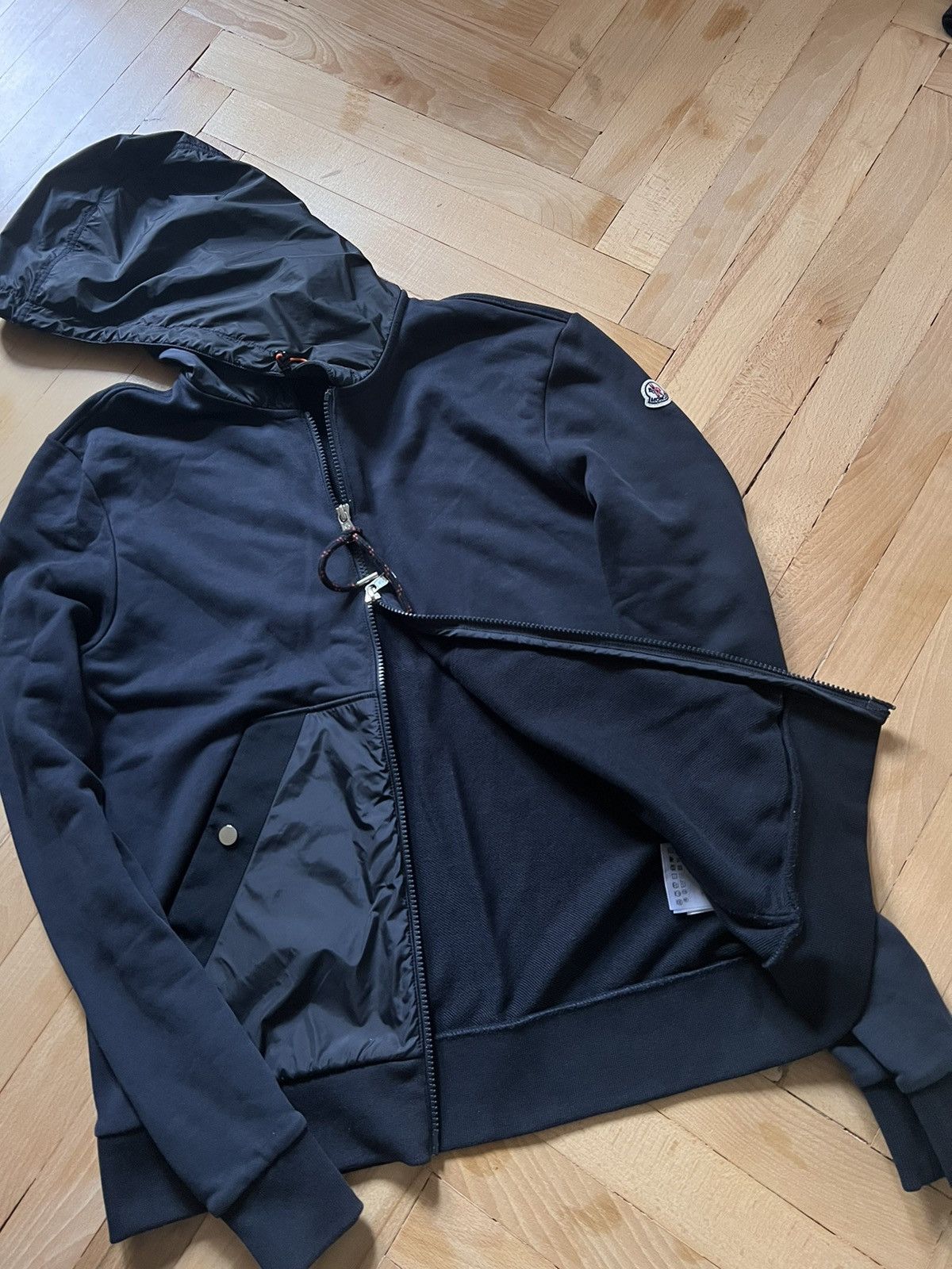 Moncler Moncler Hoodie Zip Nylon Hood Size US M / EU 48-50 / 2 - 4 Thumbnail