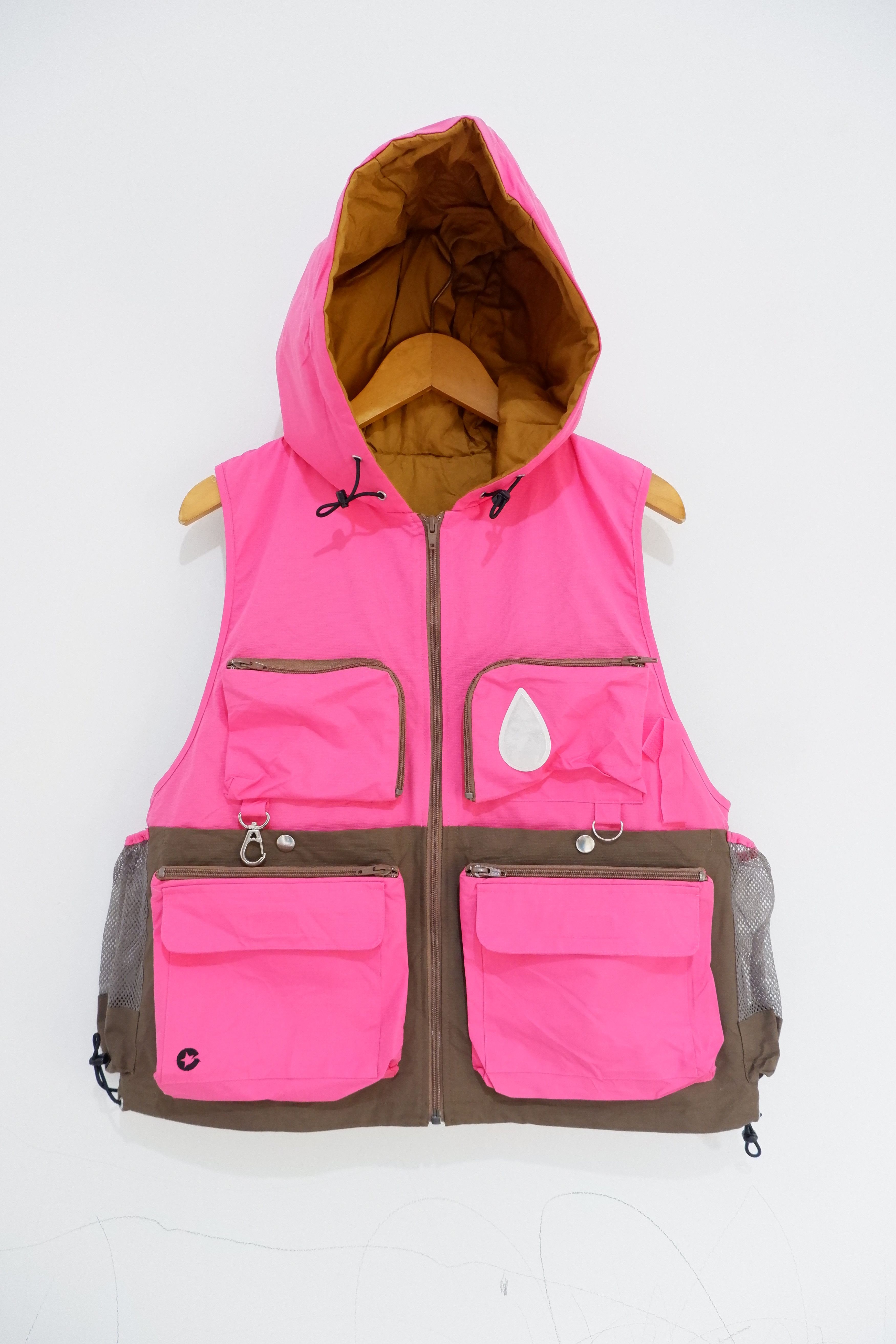 Japanese Brand Mashur Multipocket 2 Way Bag Vest Hoodie