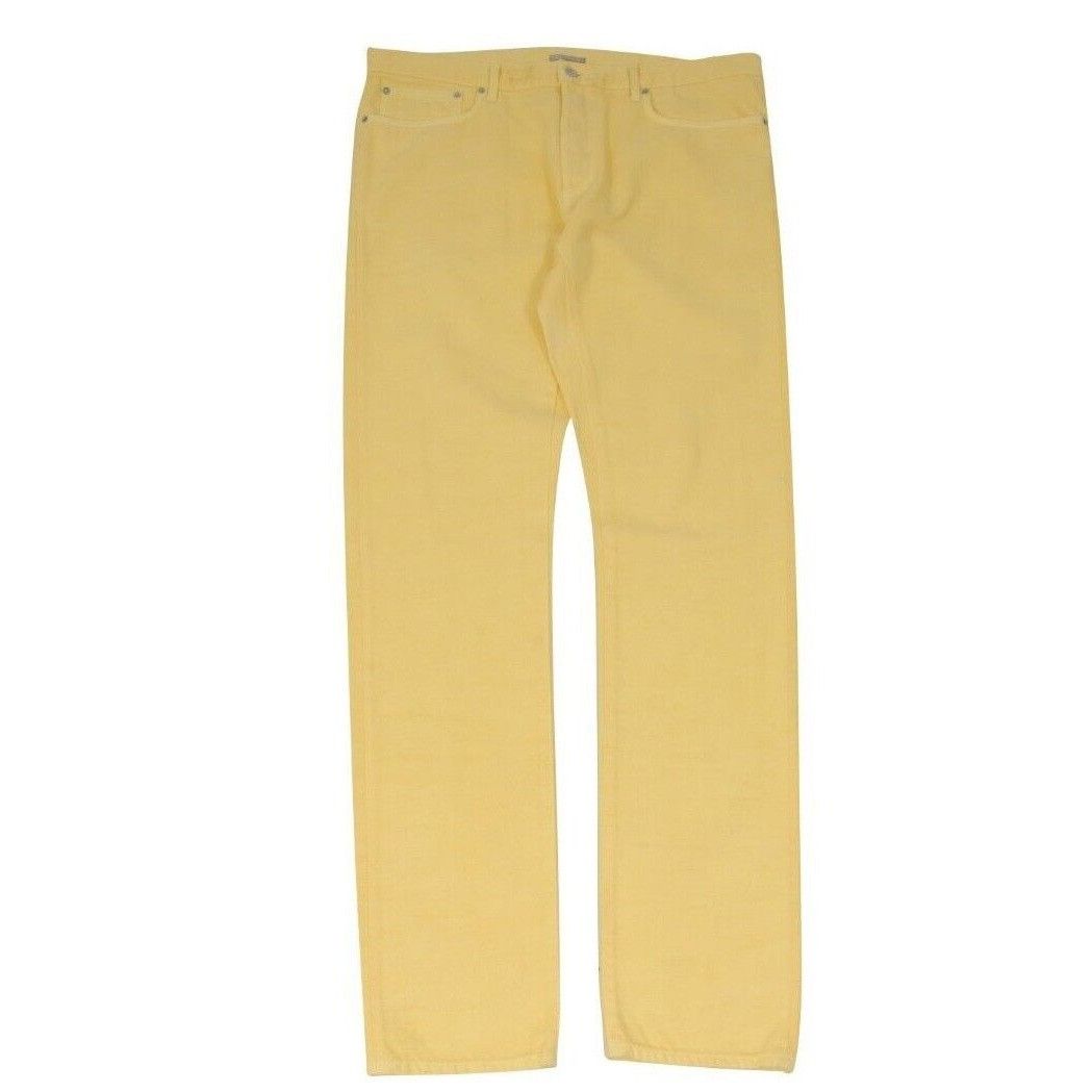 Dior Yellow Slim Fit Denim Jeans - 01208 Size US 36 / EU 52 - 1 Thumbnail