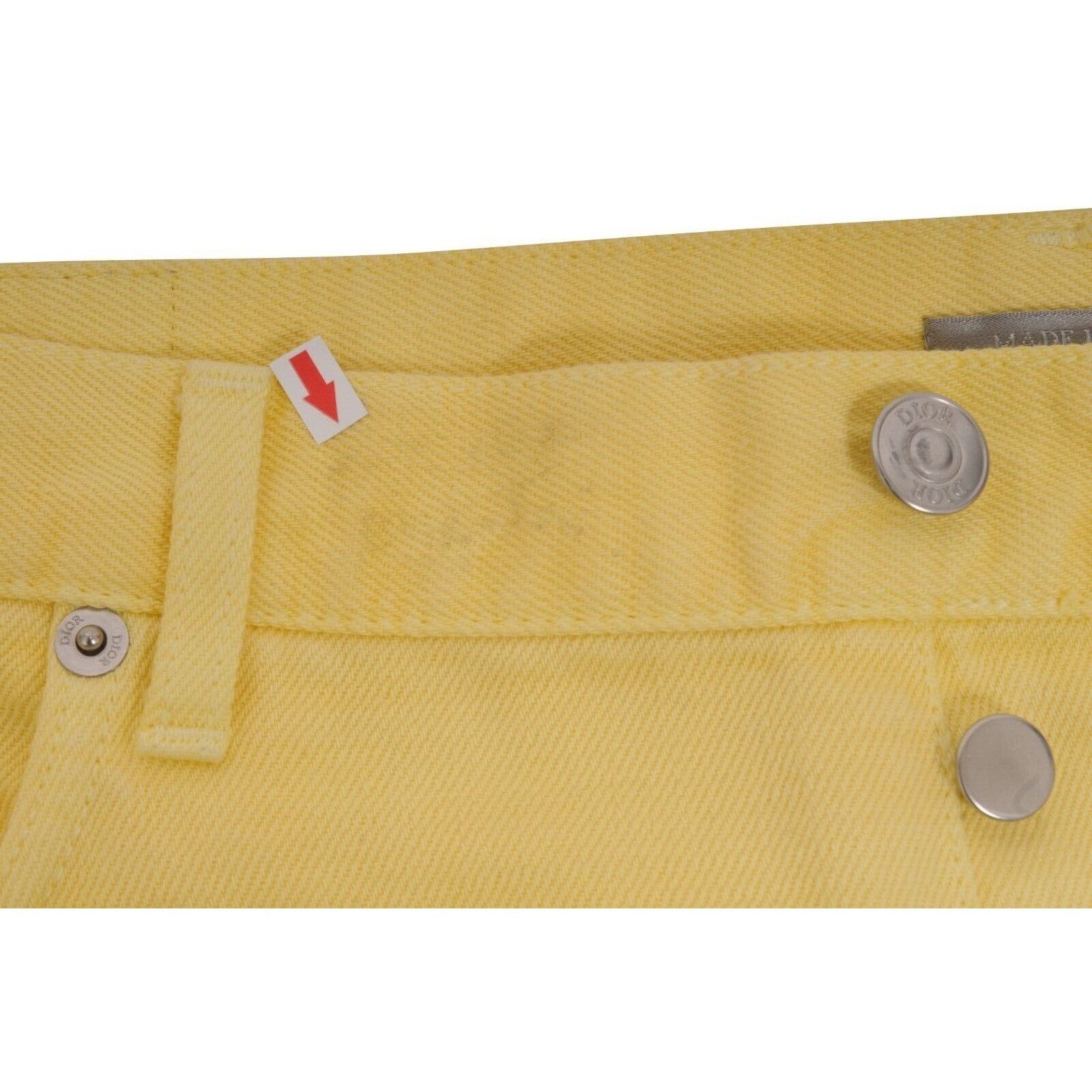 Dior Yellow Slim Fit Denim Jeans - 01208 Size US 36 / EU 52 - 10 Thumbnail