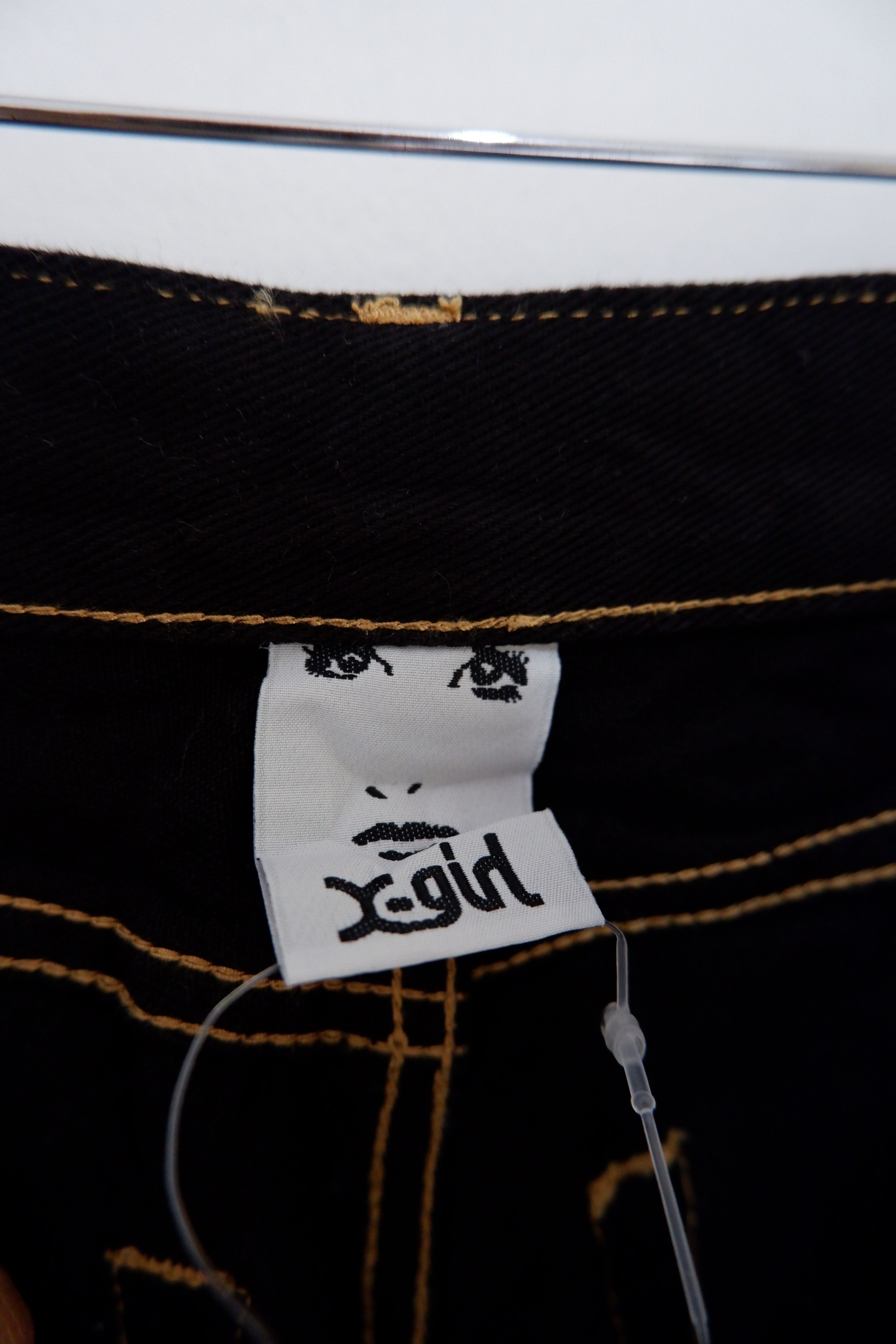Hysteric Glamour Vintage X-Girl Contrast Stitch Double Knee Jeans Size US 28 / EU 44 - 7 Thumbnail