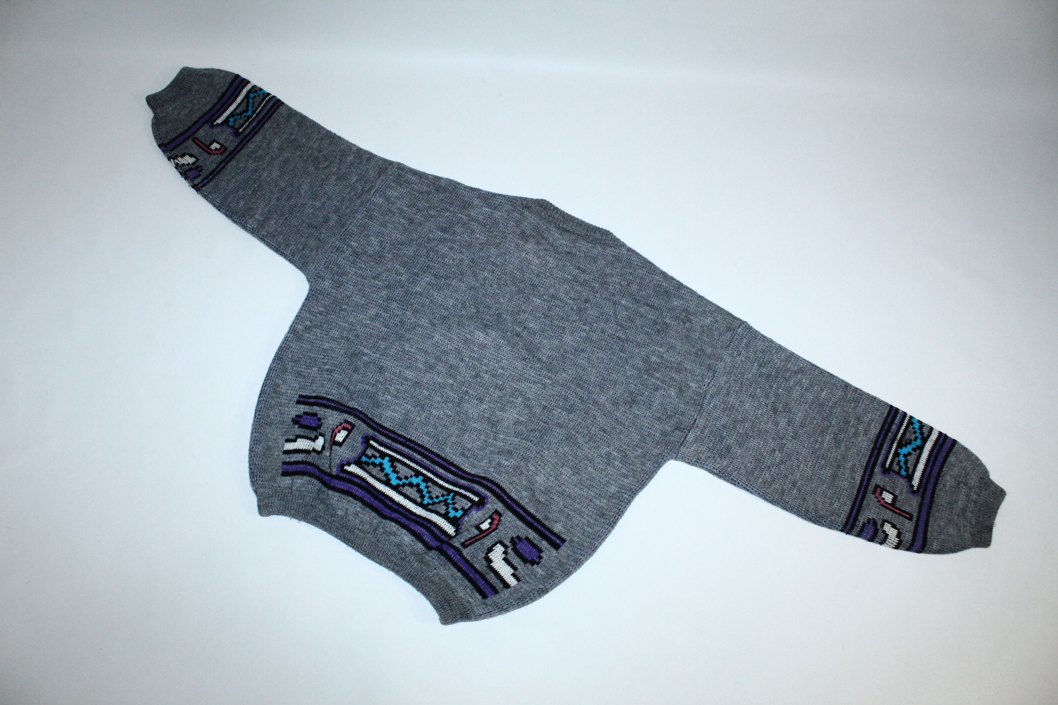 Other VTG🔥80's Action Factory Wear Jacquard Baggy Sweater Size US M / EU 48-50 / 2 - 9 Thumbnail
